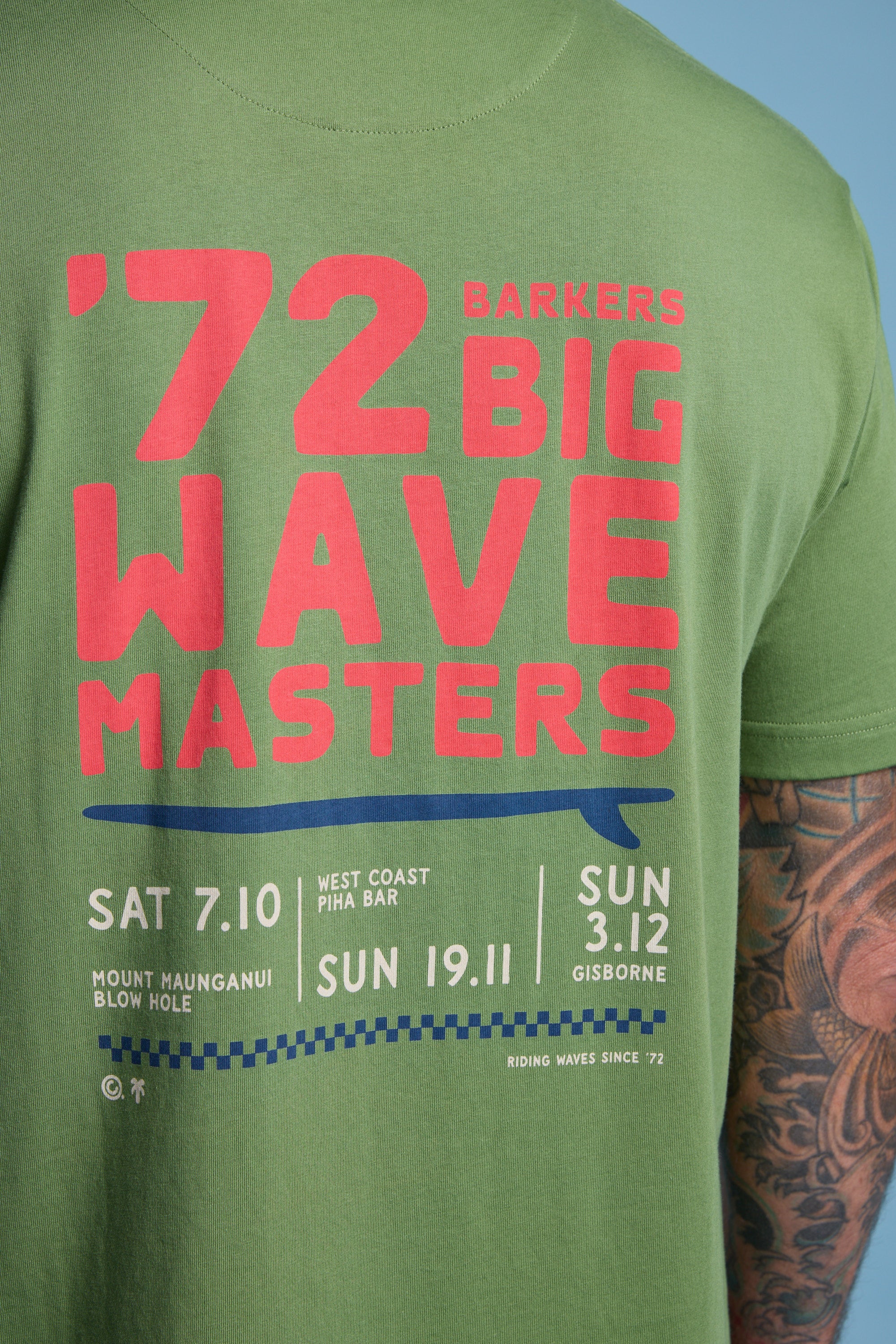 72 Wave Masters Print Tee - Image 7