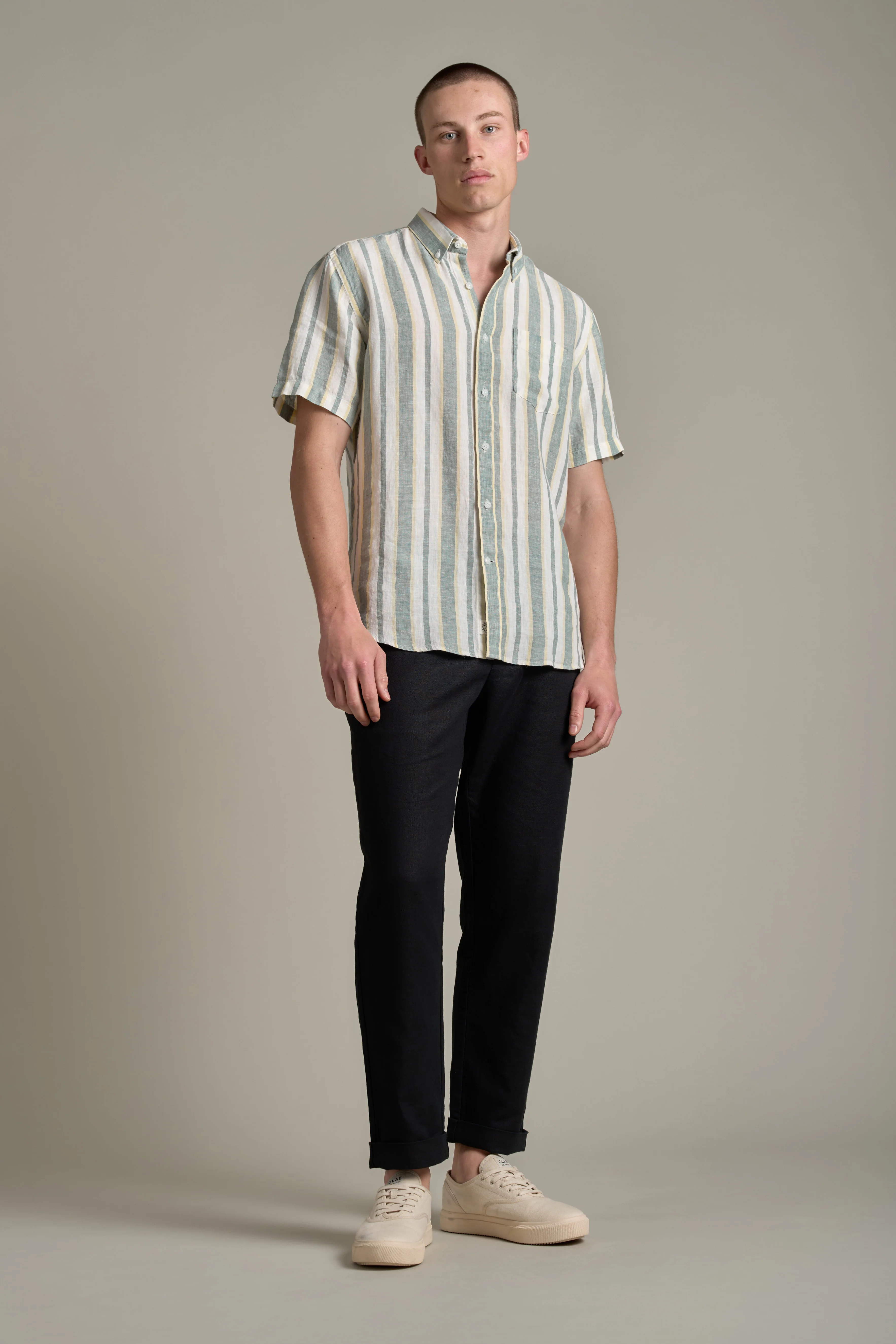 Altus Linen Stripe Shirt