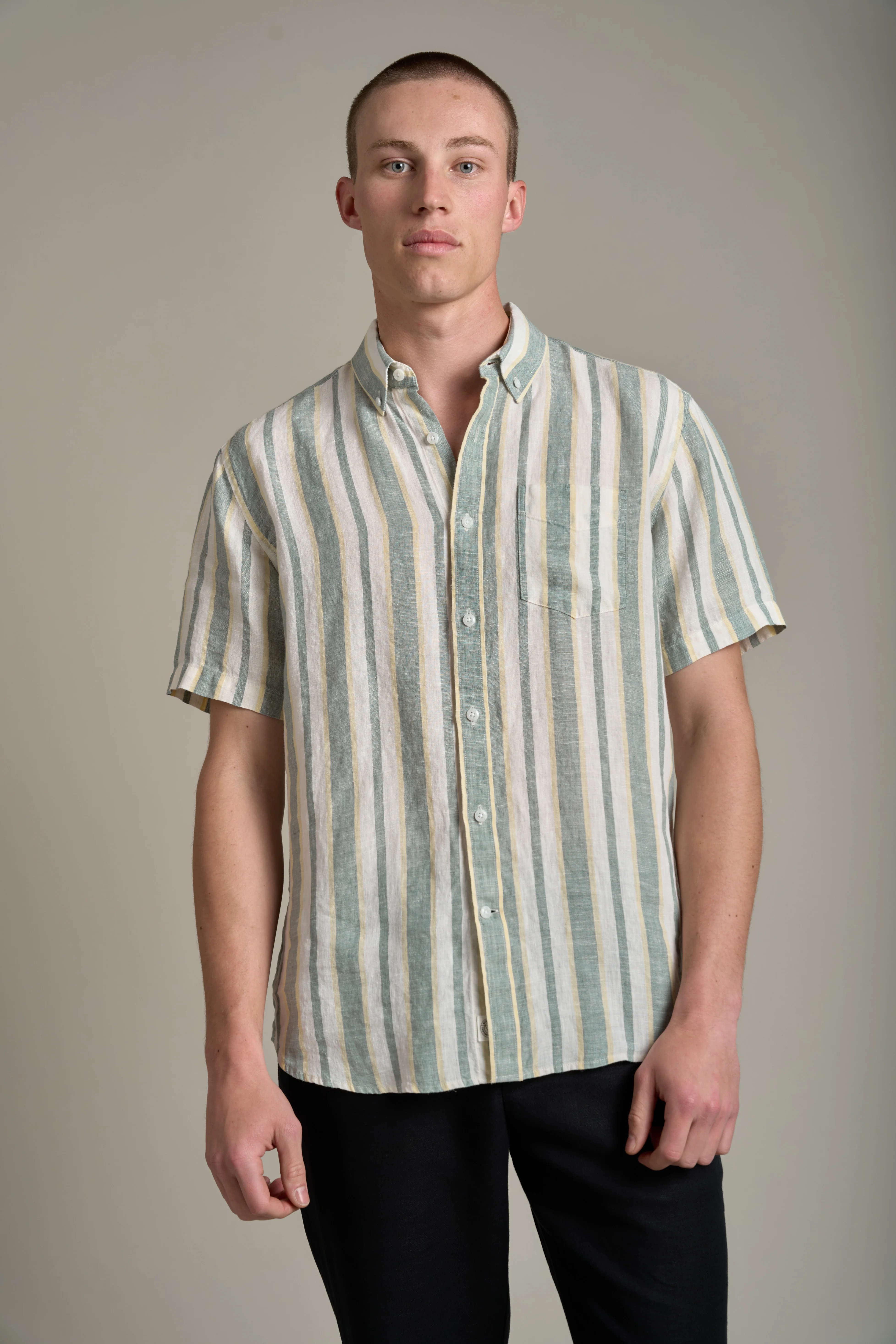 Altus Linen Stripe Shirt - Image 2