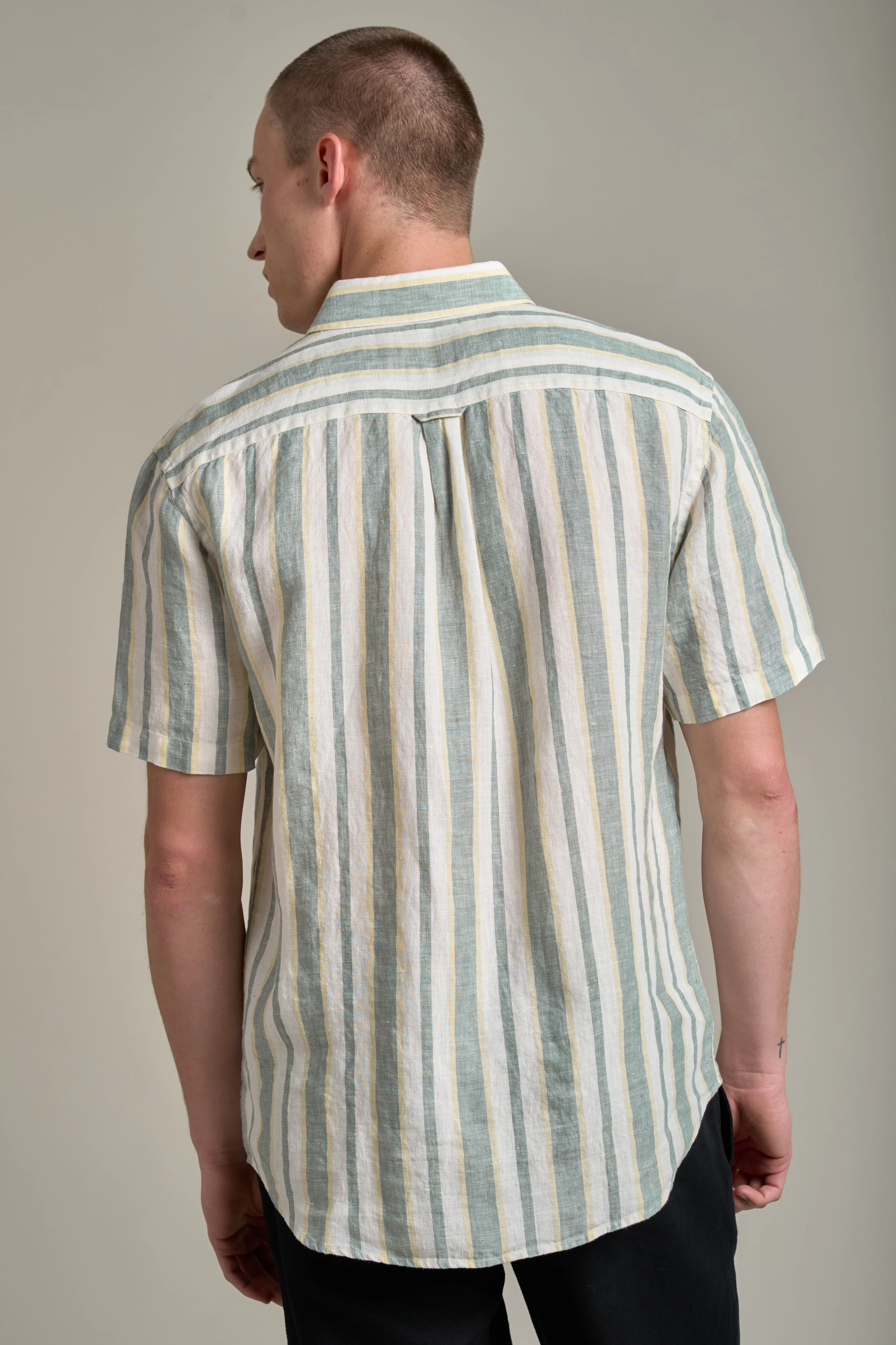 Altus Linen Stripe Shirt - Image 4