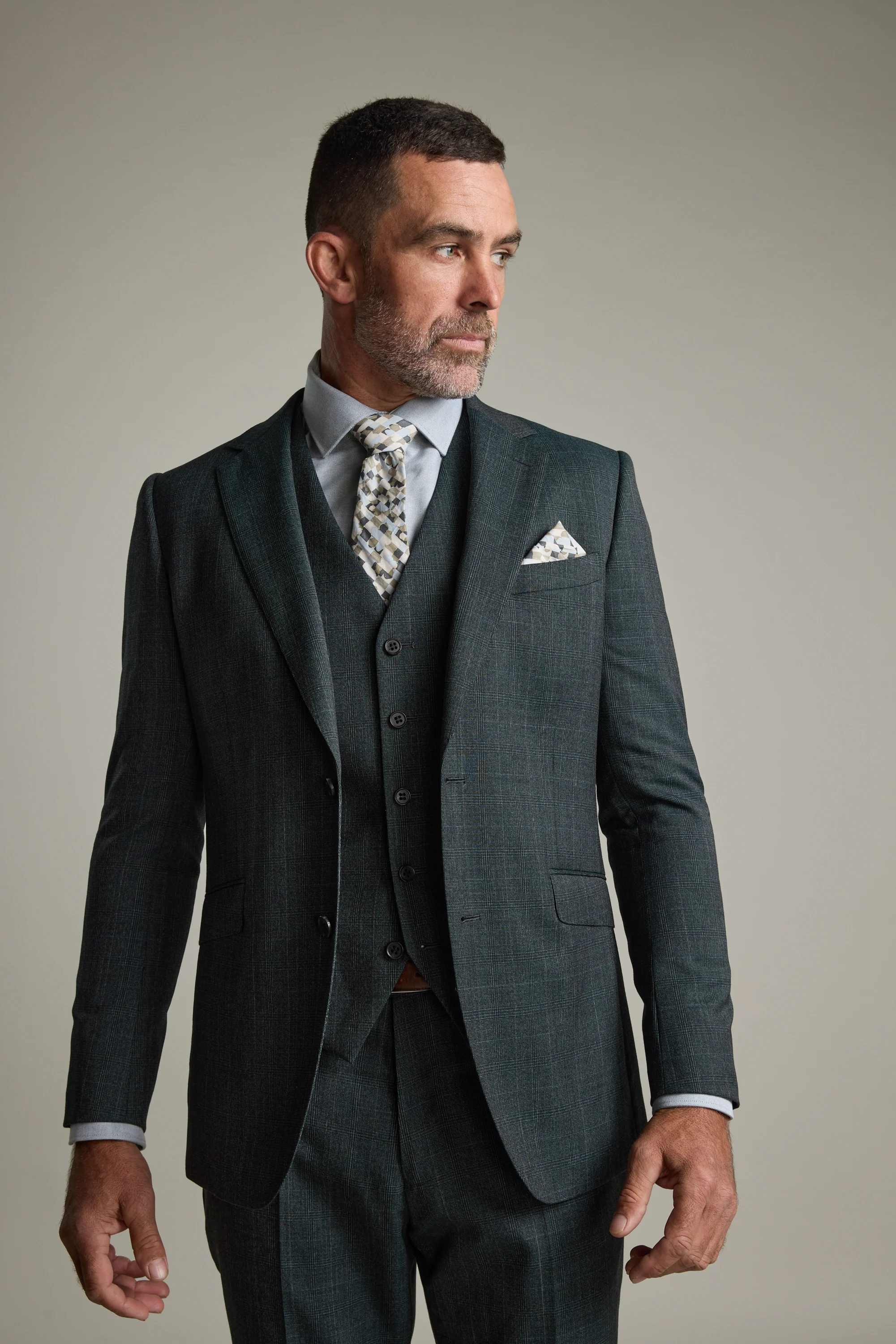 Anderson Check Suit Jacket - Image 3