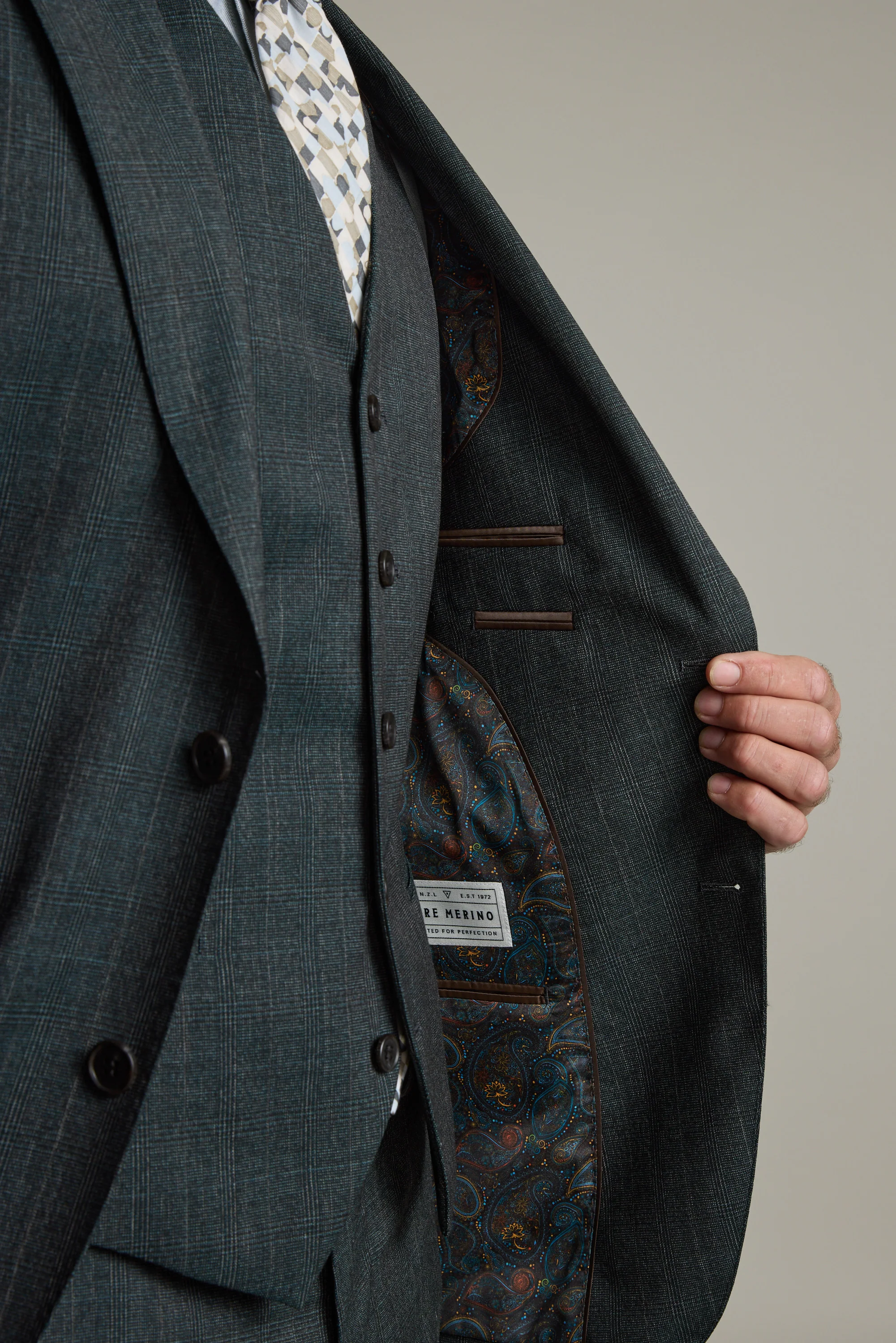 Anderson Check Suit Jacket - Image 6