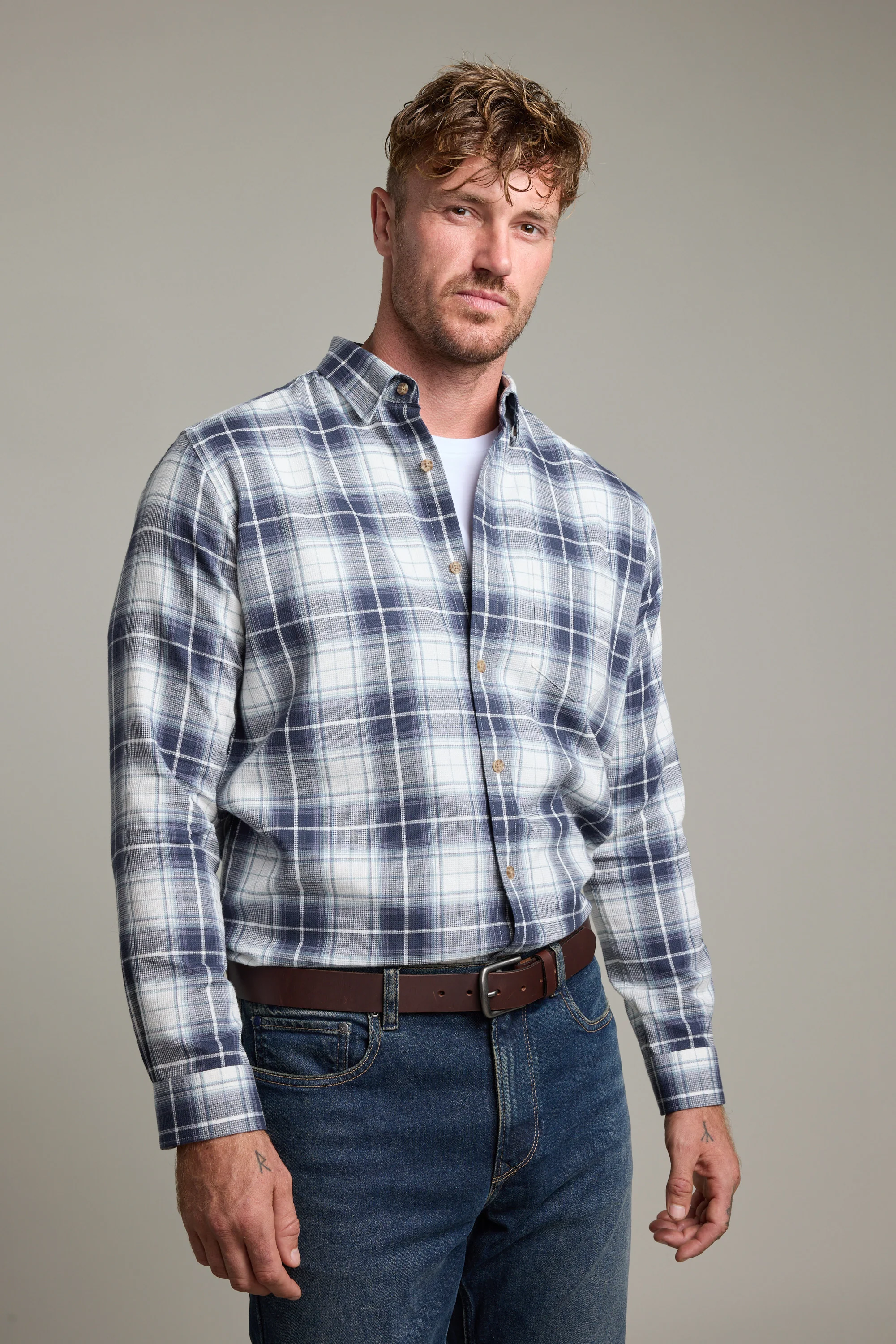 Anglin Check Shirt - Image 3