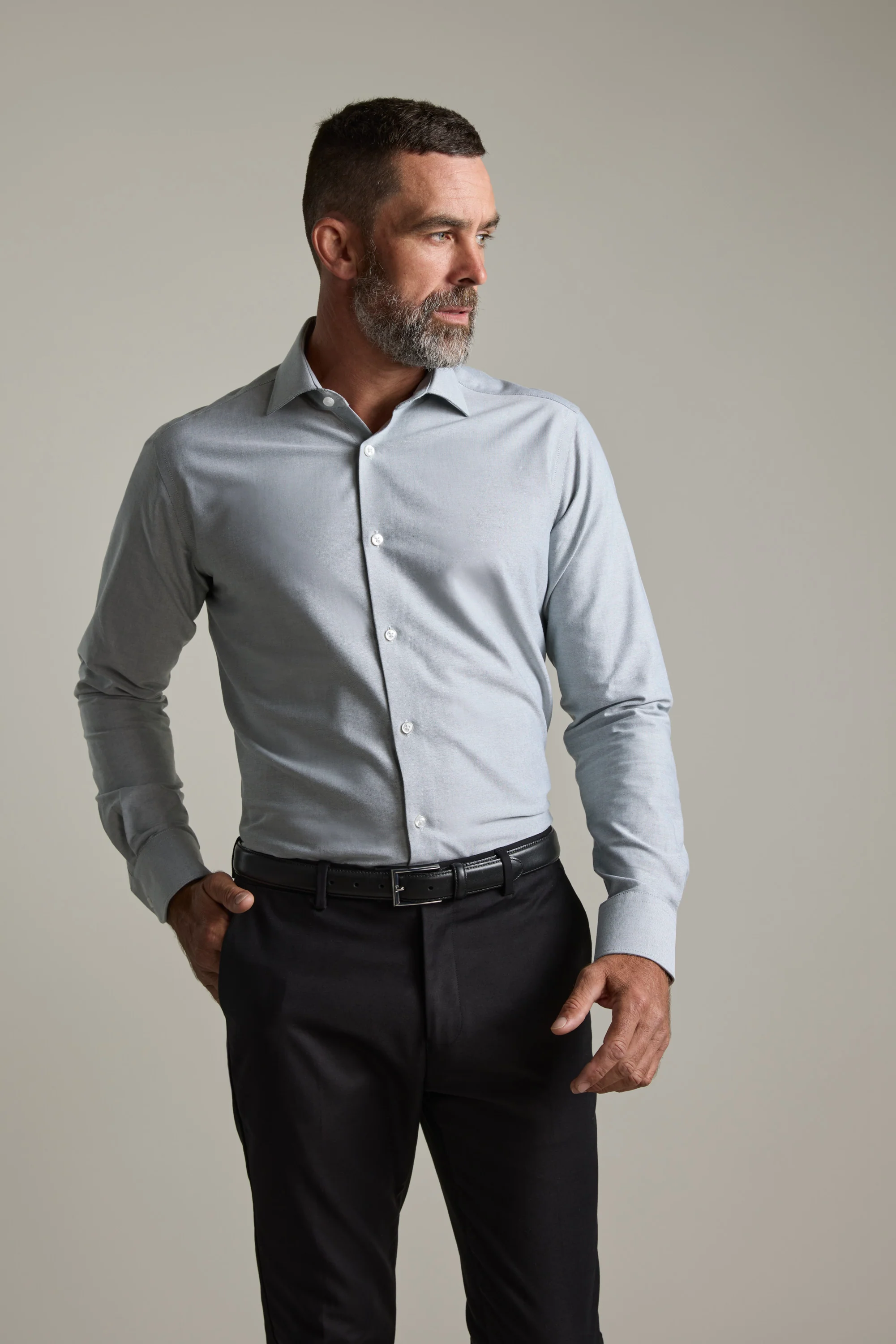 Aster Texture Business Shirt - Image 3