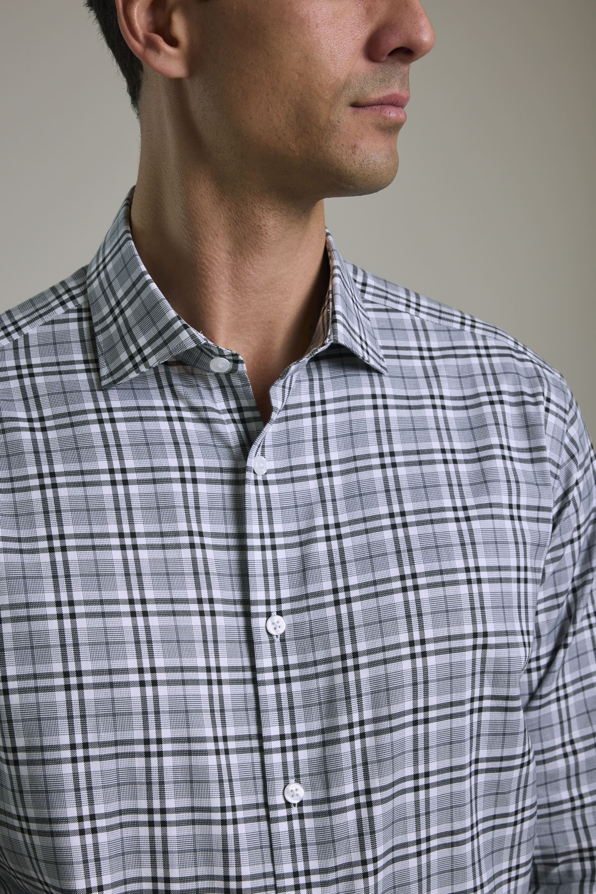 Audley Check Business Shirt - Image 3