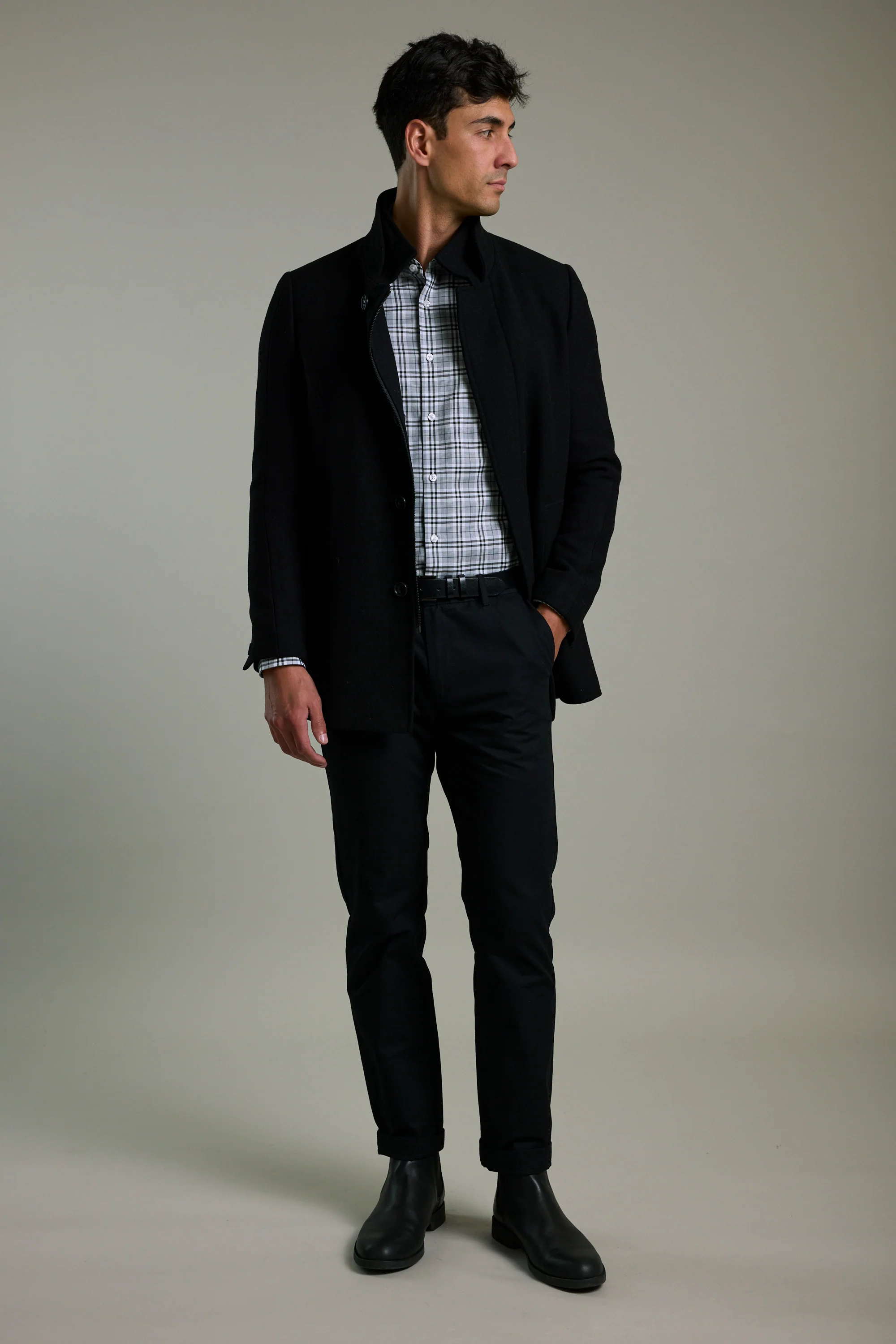 Audley Check Business Shirt - Image 5
