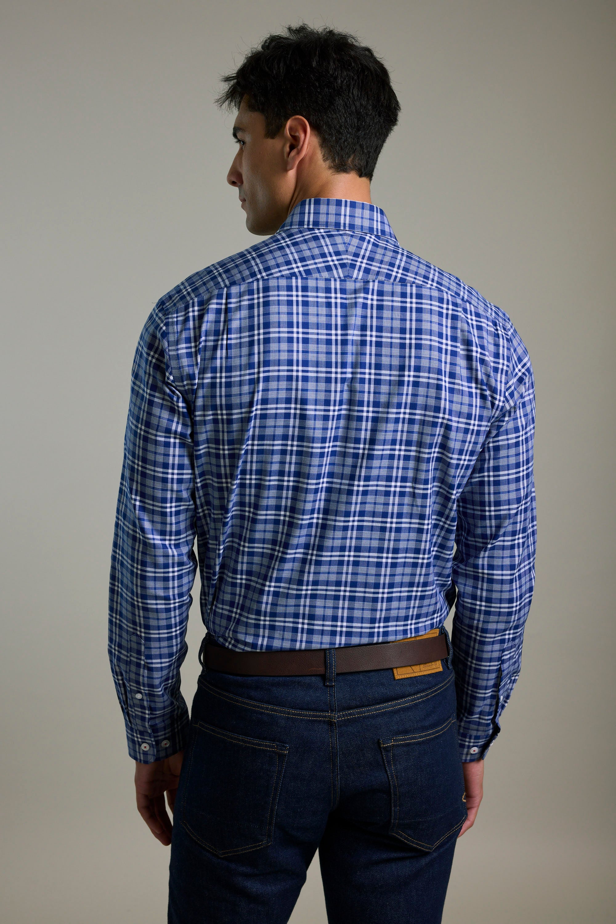 Audley Check Business Shirt - Image 6