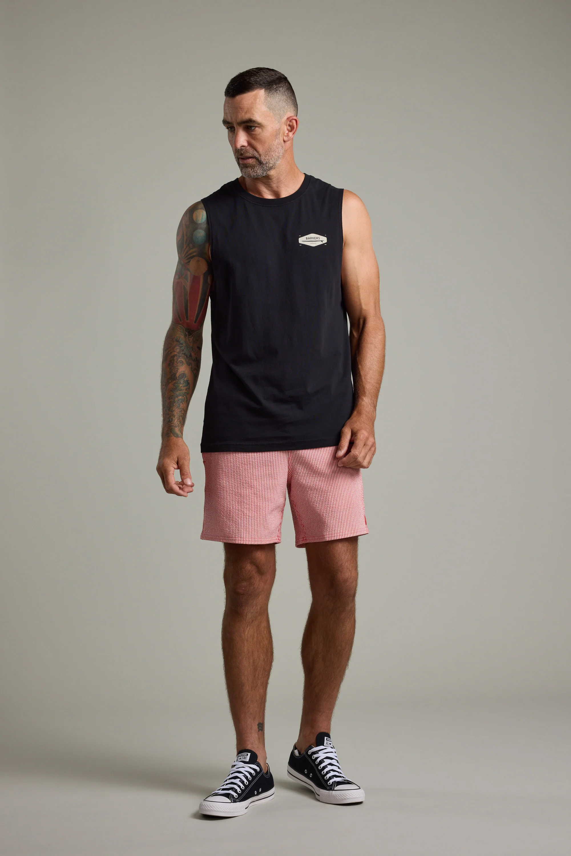 Barkers Supply Co Print Singlet - Image 5