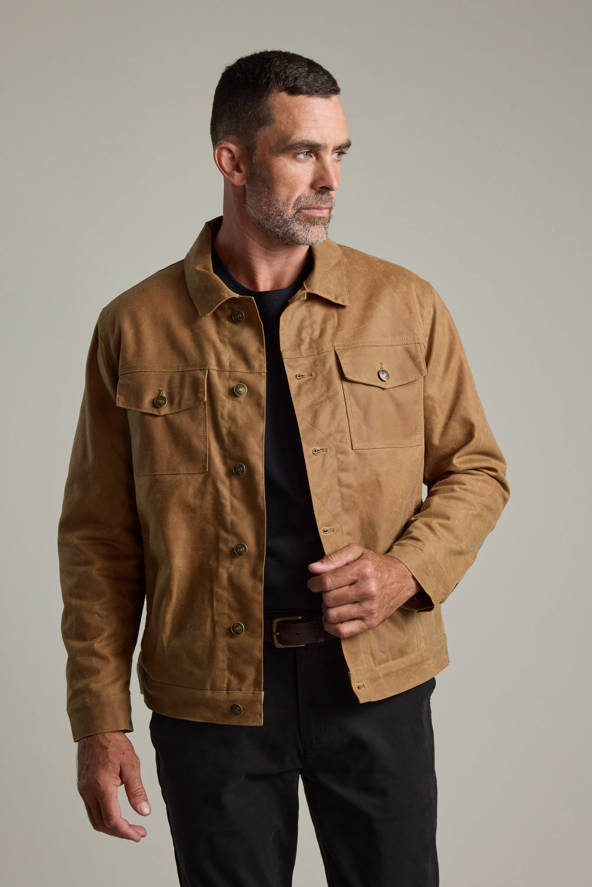 Benson Waxed Cotton Sherpa Jacket - Image 5