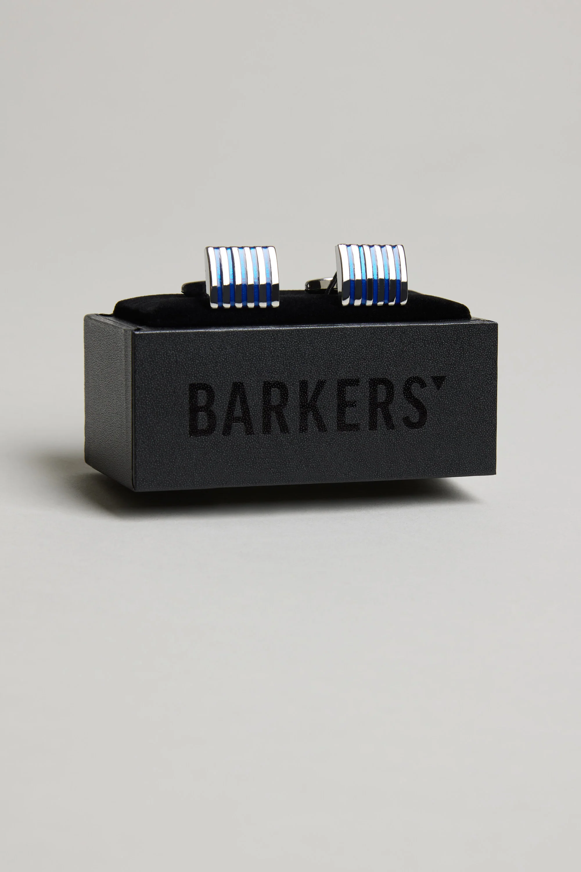 Blue Stripe Cufflink