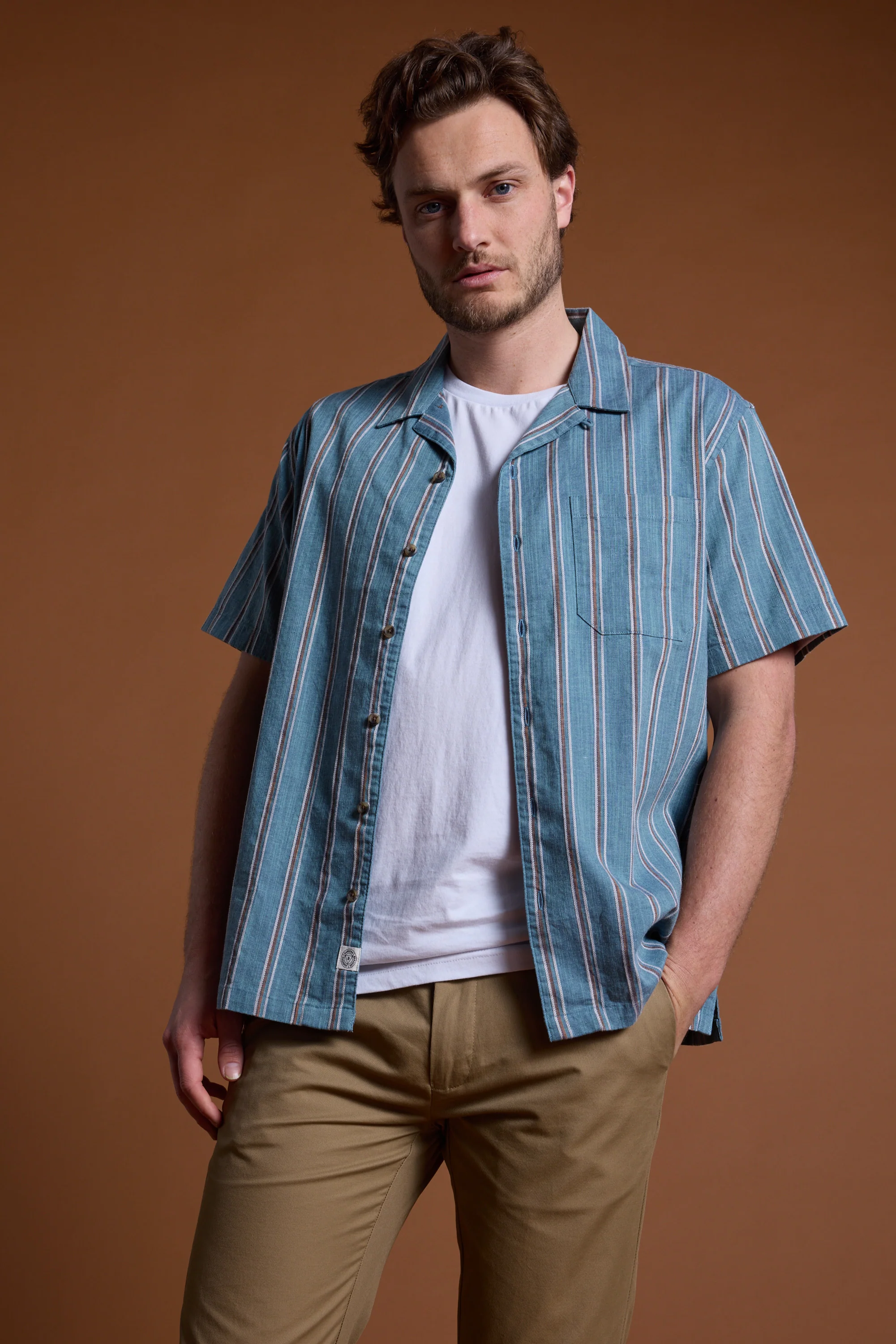 Calburn Stripe Cuban Shirt - Image 2
