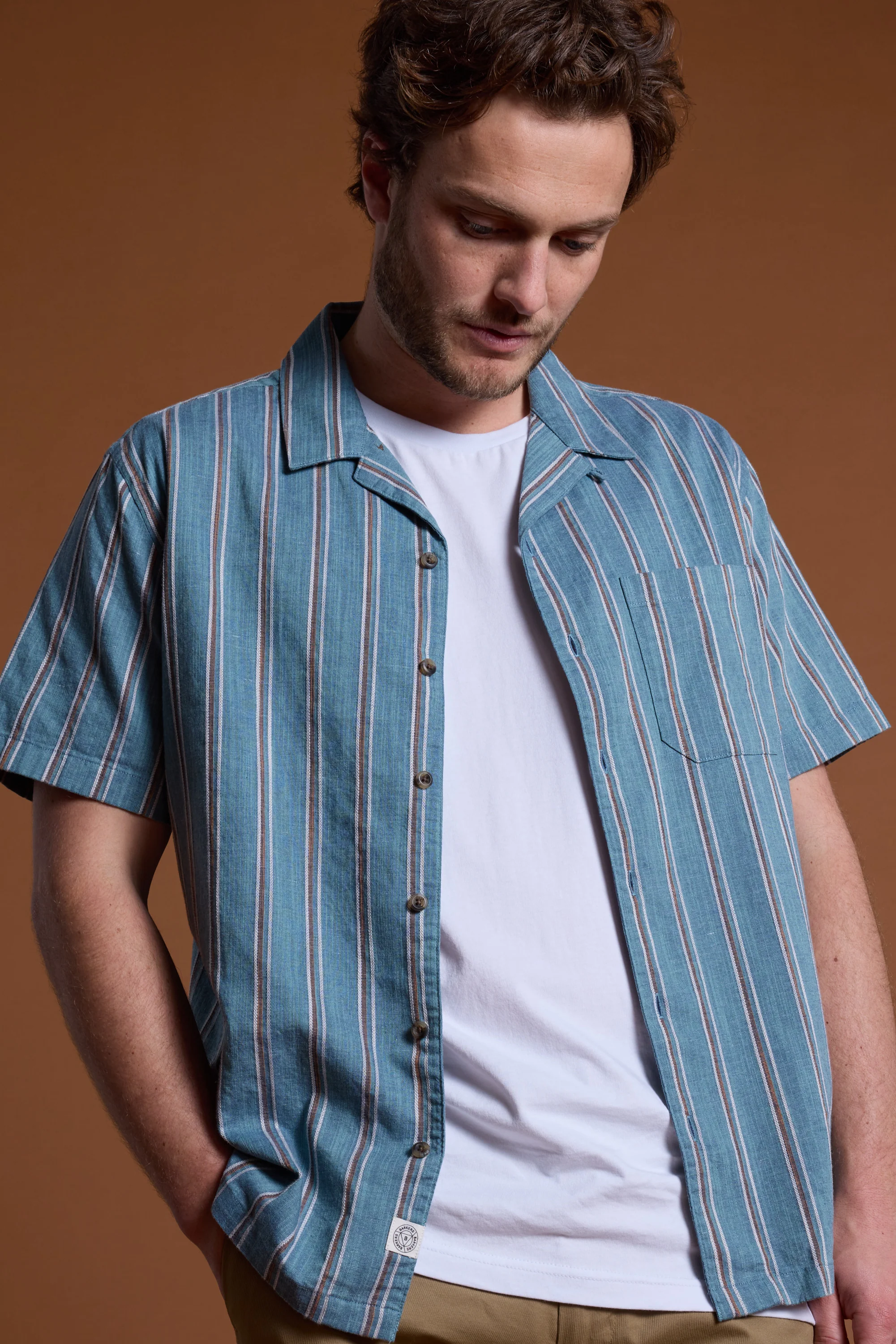 Calburn Stripe Cuban Shirt - Image 3