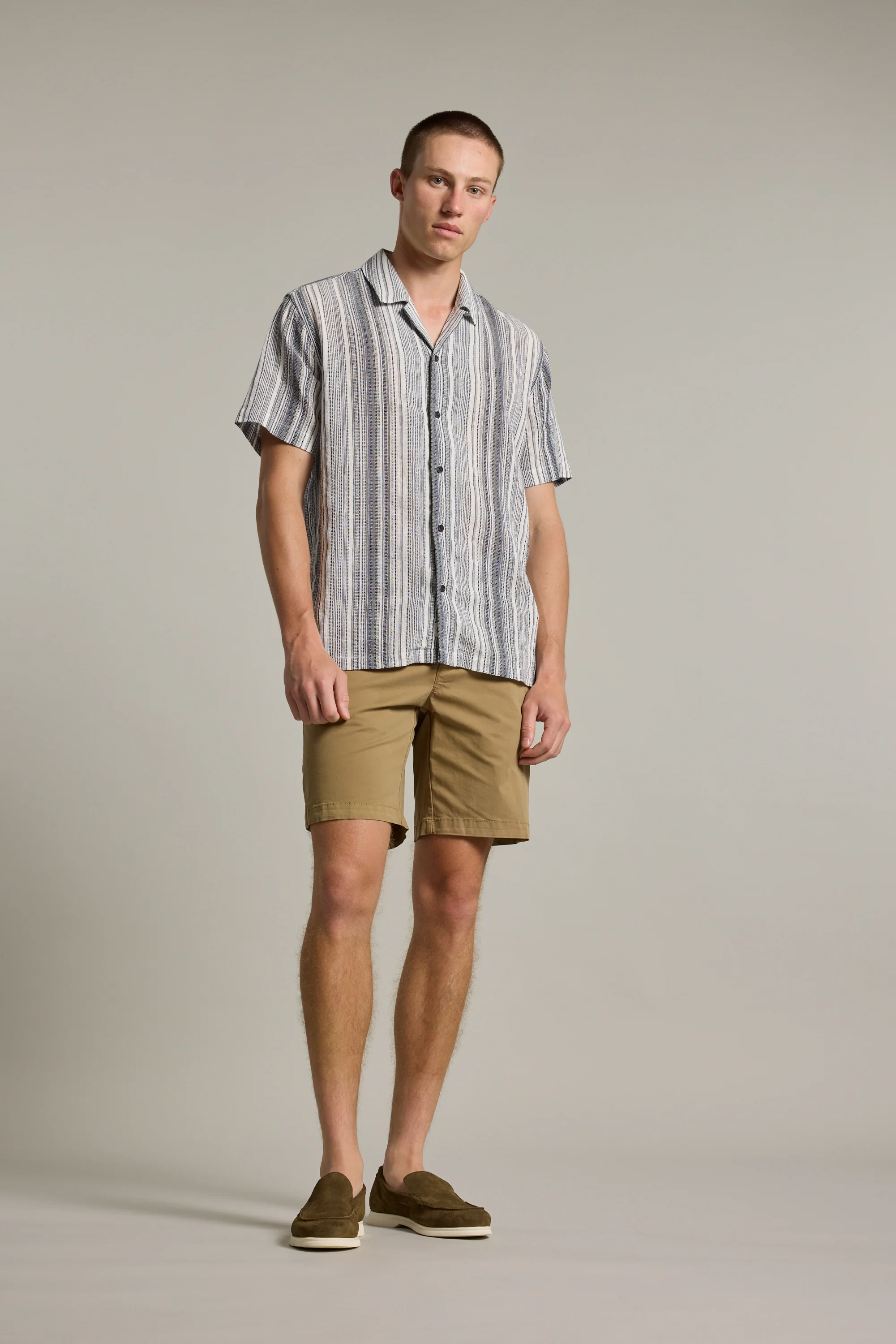 Cooper Stripe Cuban Shirt