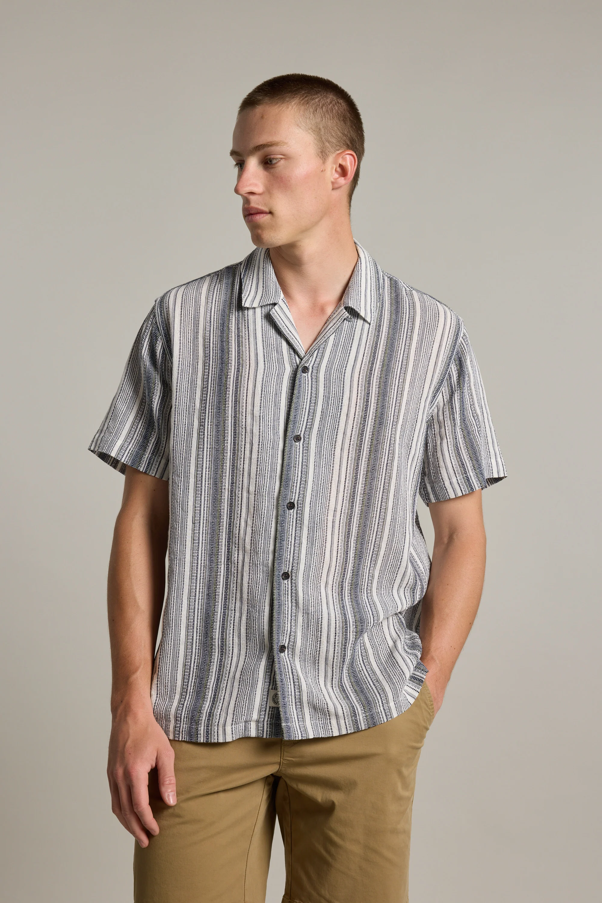 Cooper Stripe Cuban Shirt - Image 2