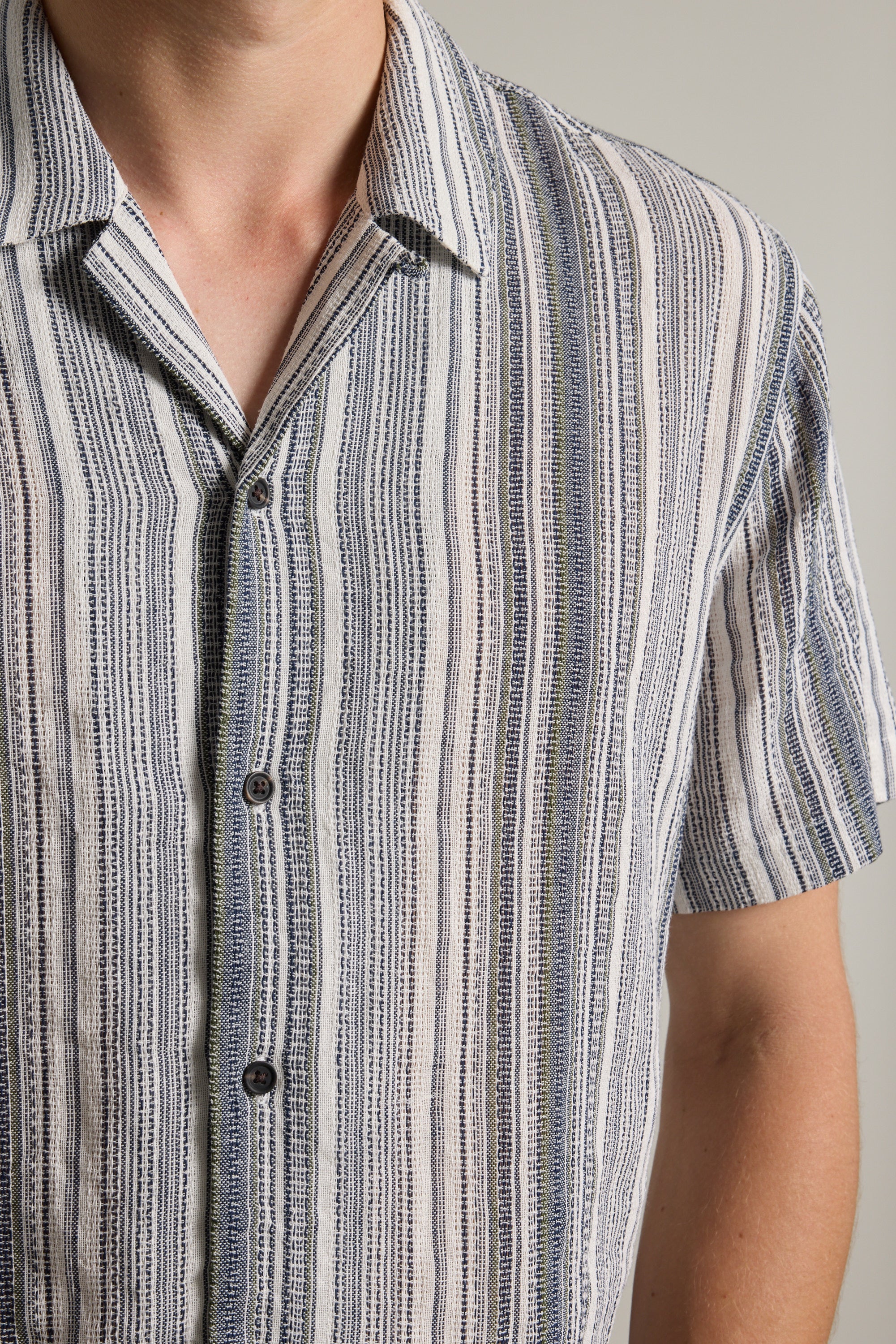 Cooper Stripe Cuban Shirt - Image 3