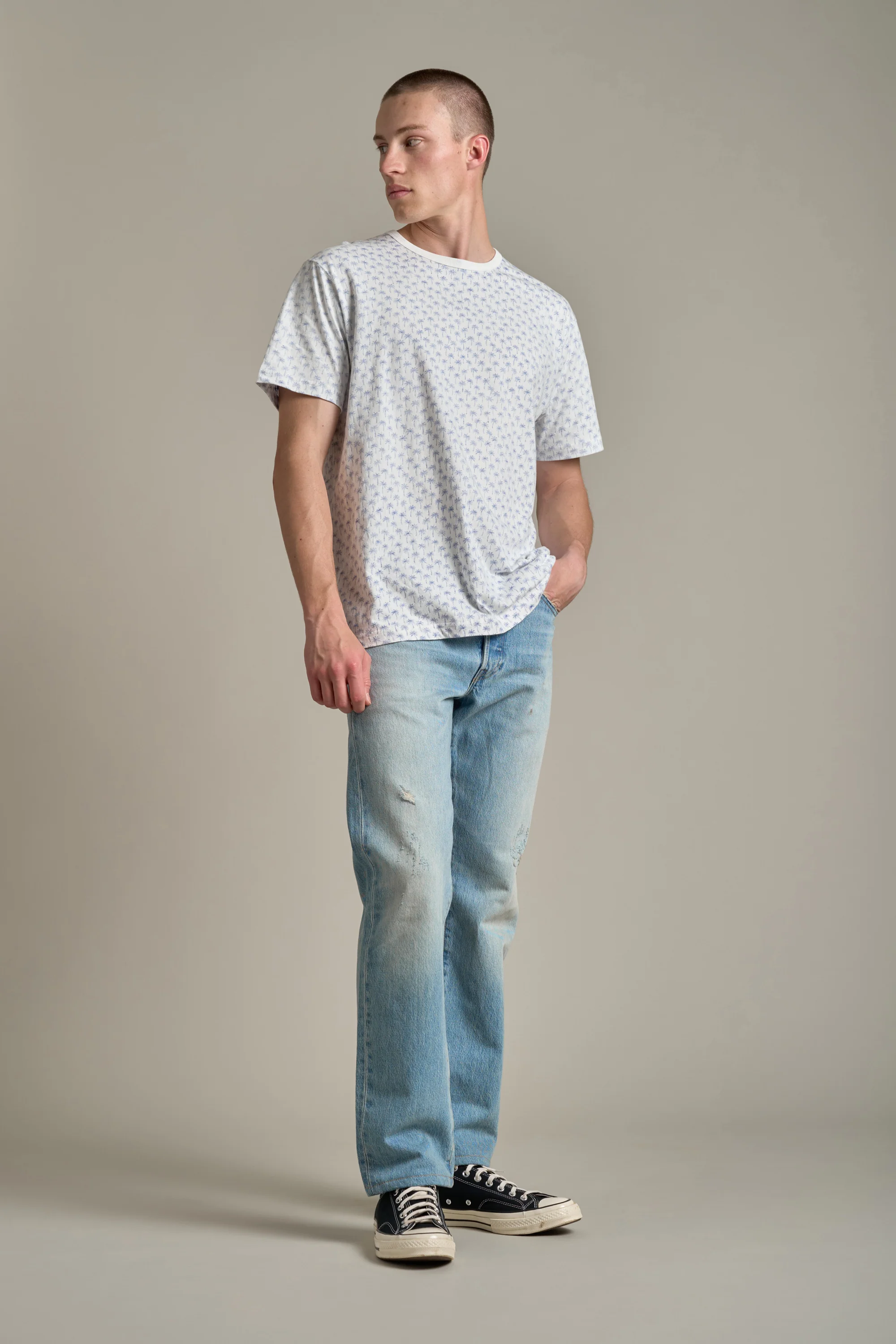 Dexter Palm Print Tee