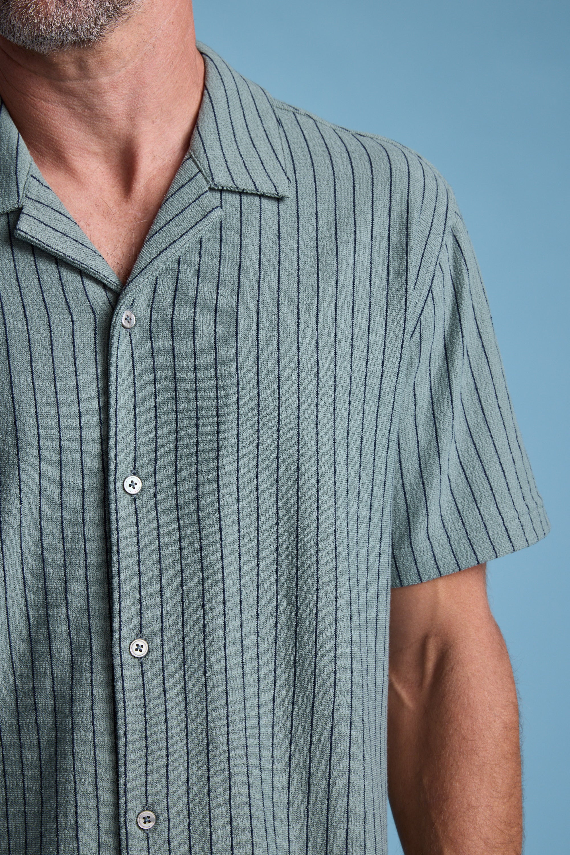 Diego Stripe Cuban Shirt - Image 2