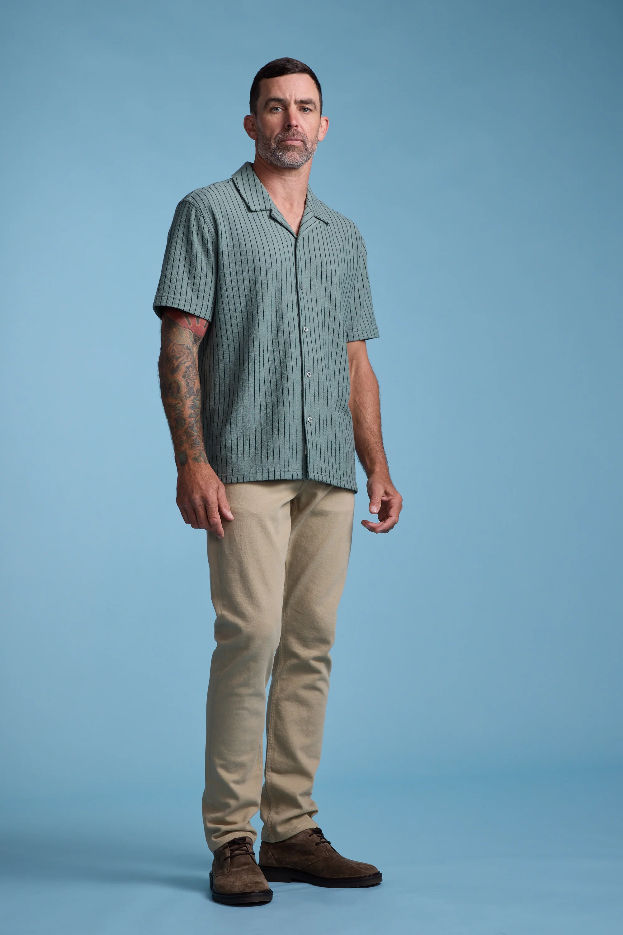 Diego Stripe Cuban Shirt - Image 4