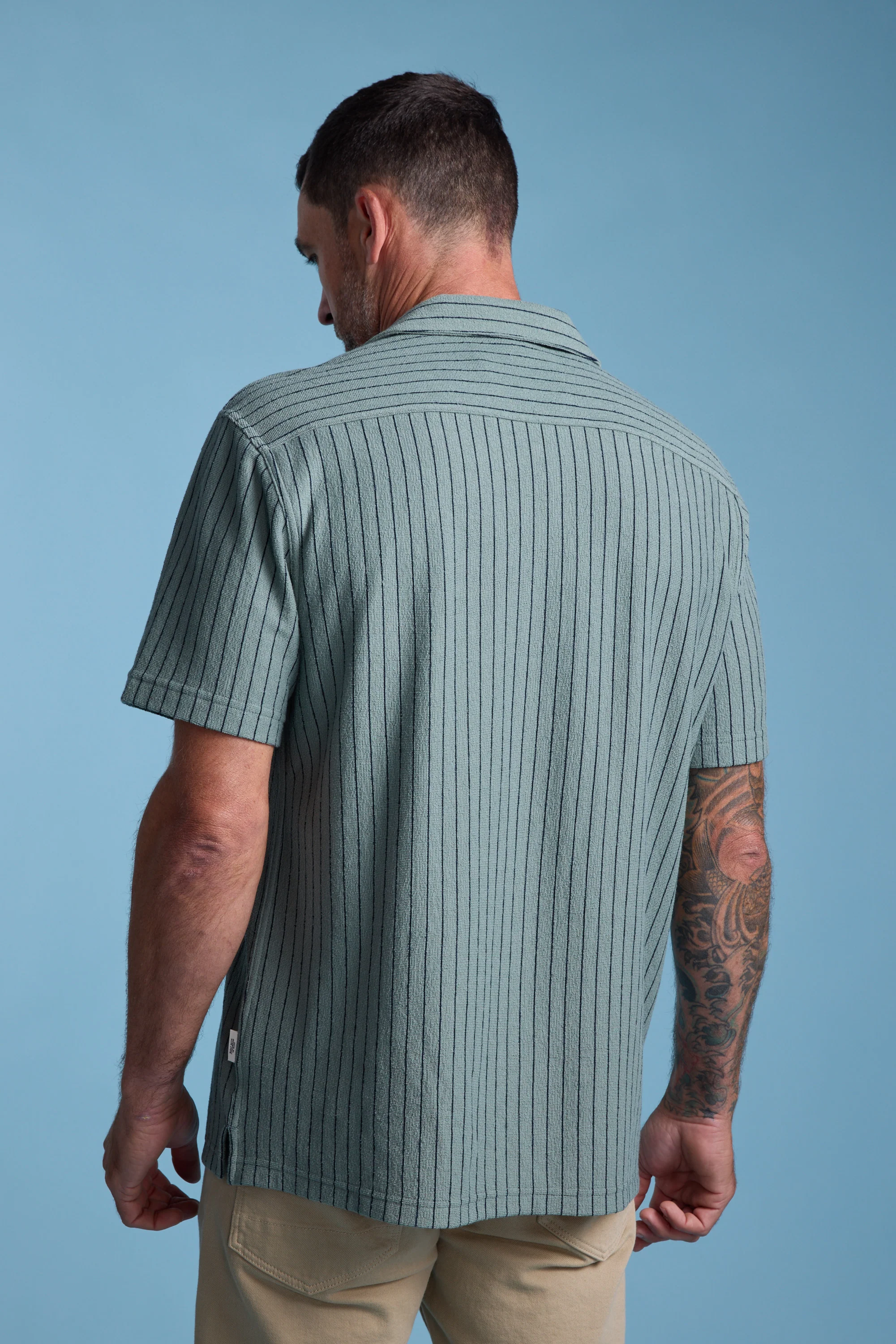 Diego Stripe Cuban Shirt - Image 7