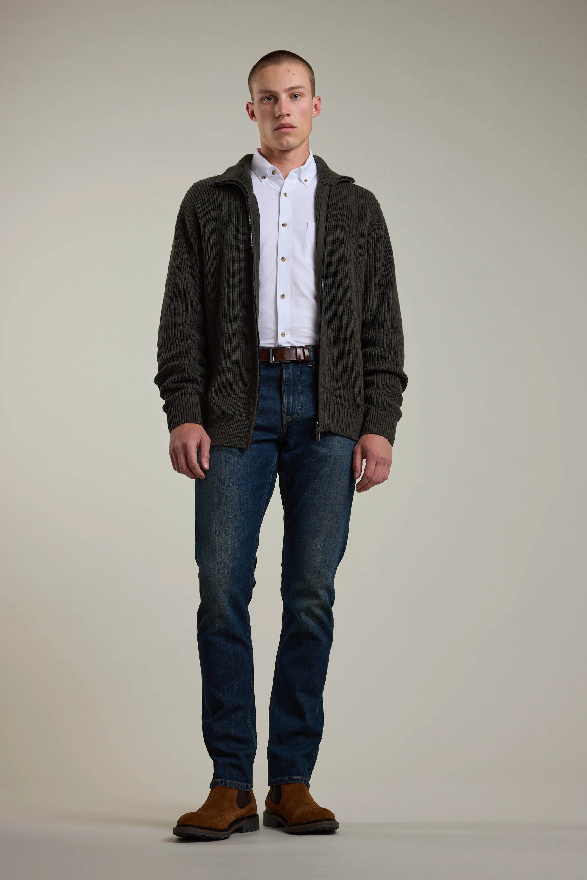 Enfield Zip Up Cardigan - Image 2