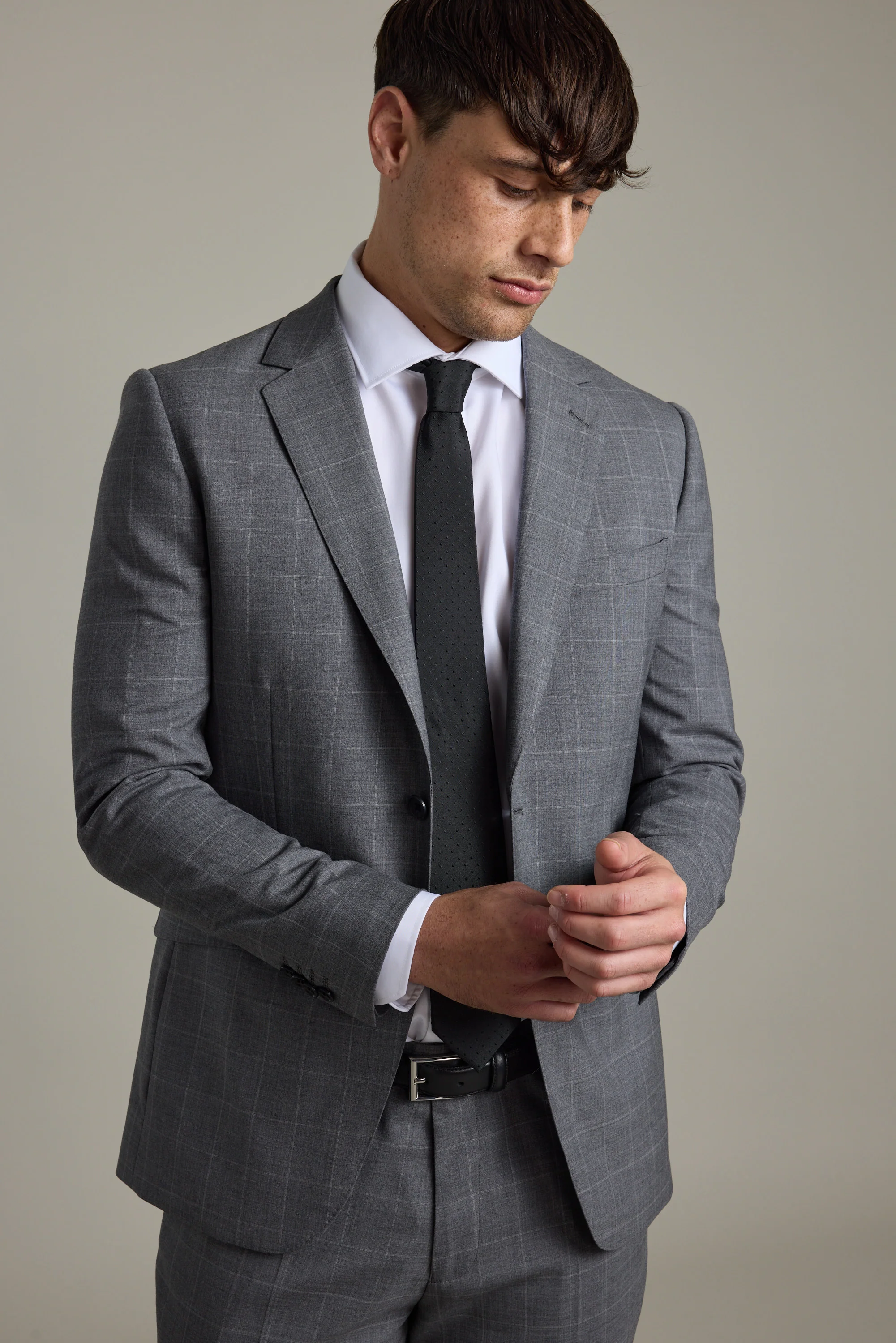 Everton Check Suit Jacket - Image 3