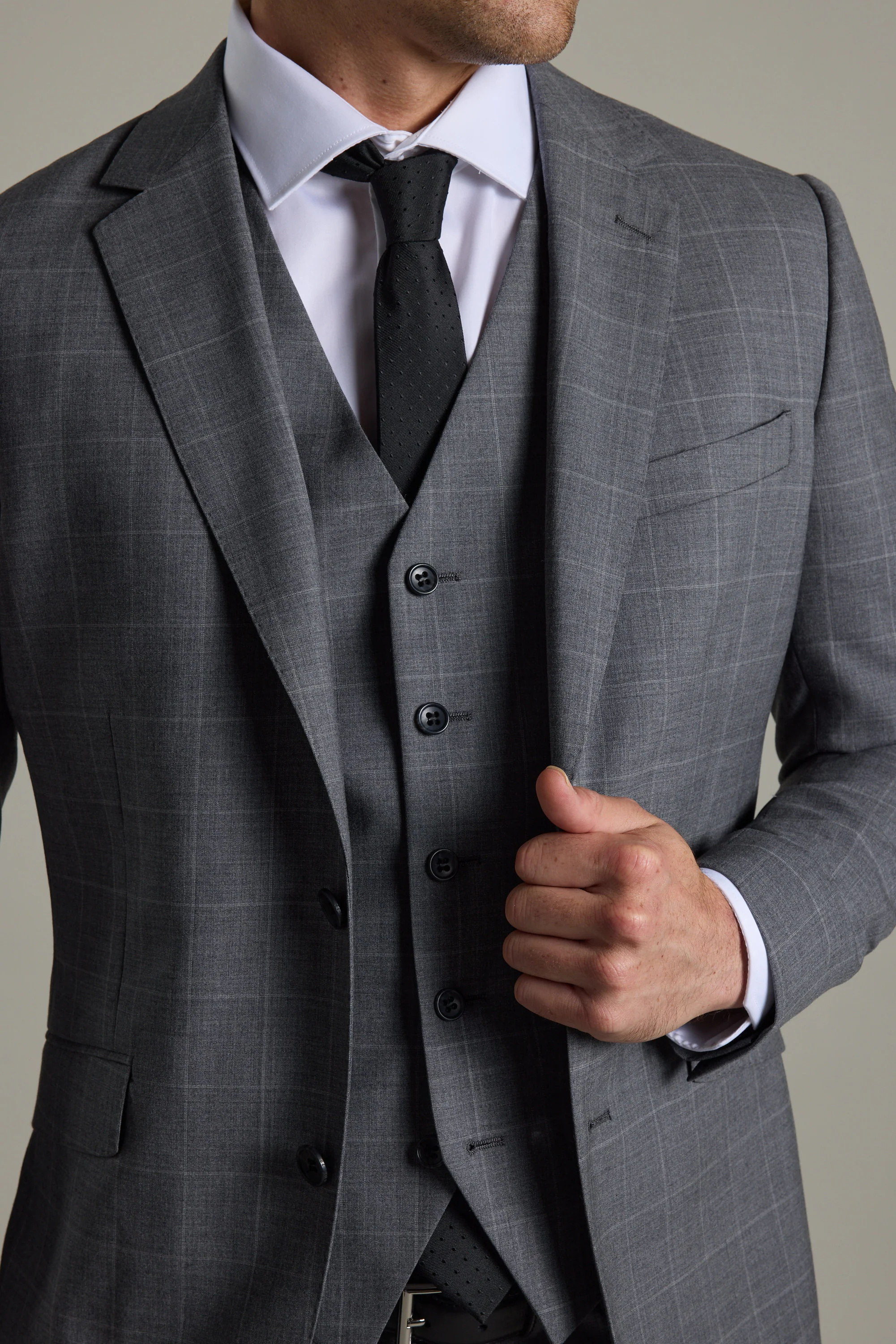 Everton Check Suit Jacket - Image 6