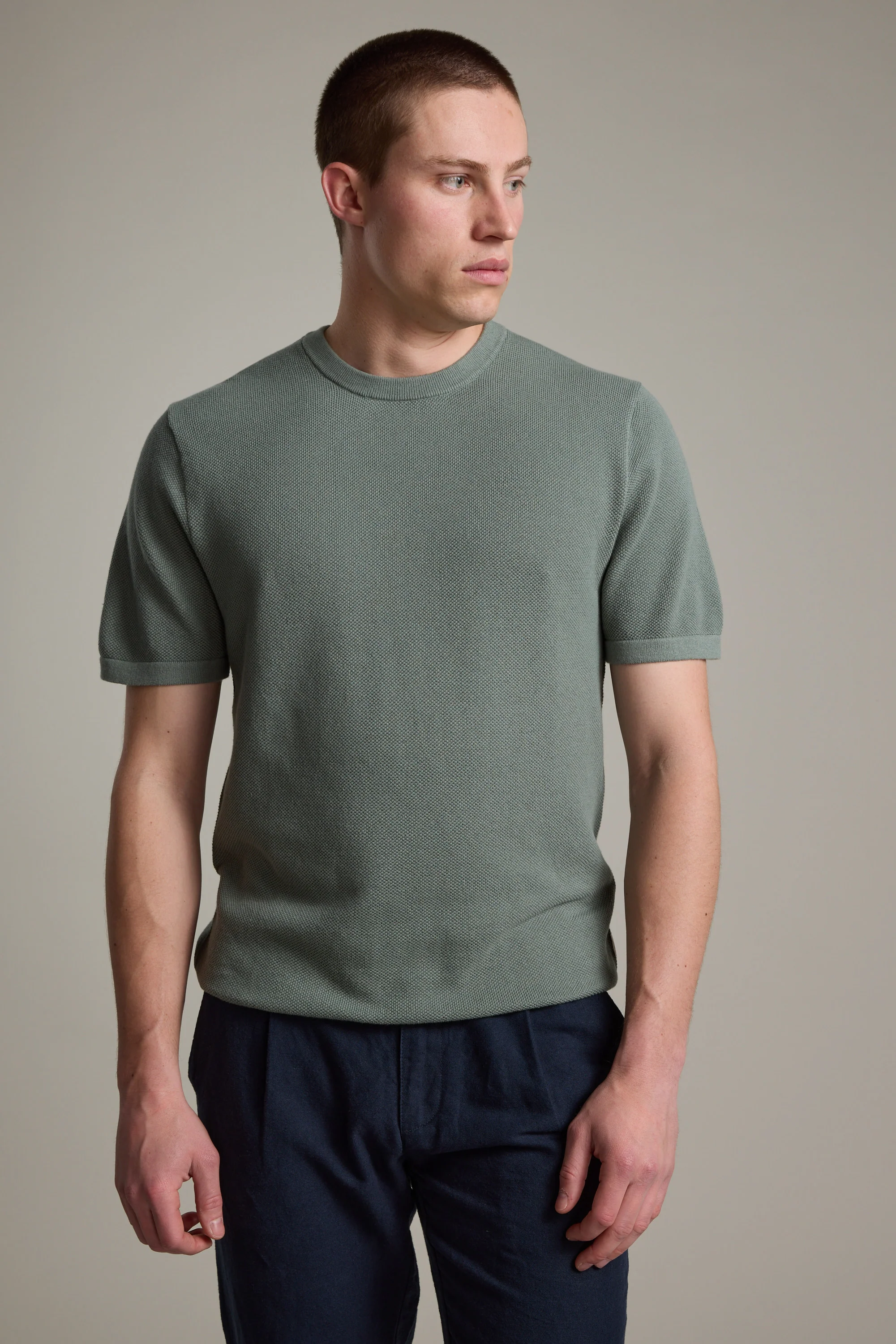 Flinders Cotton Knit Tee - Image 5