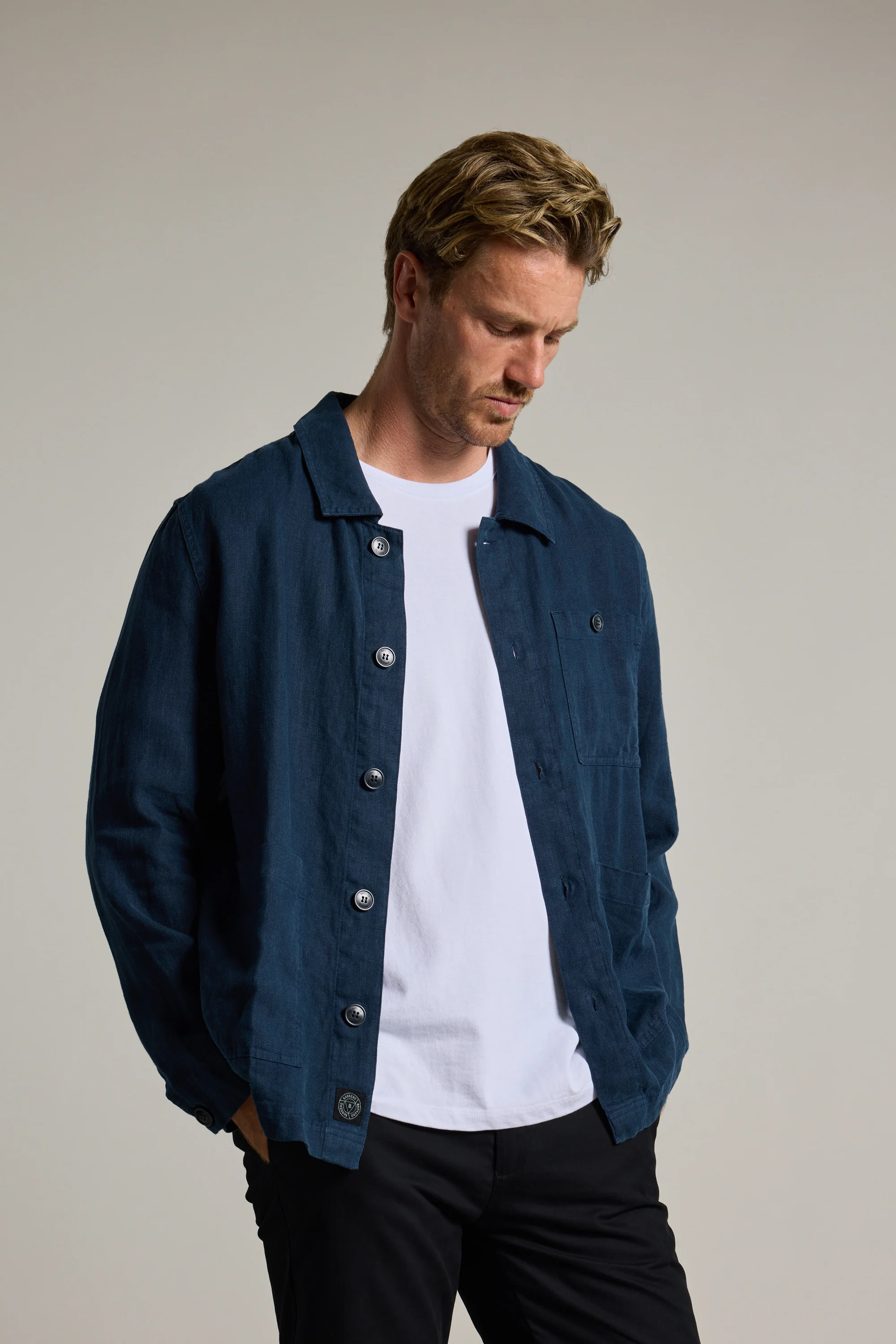 Forelle Linen Overshirt Jacket