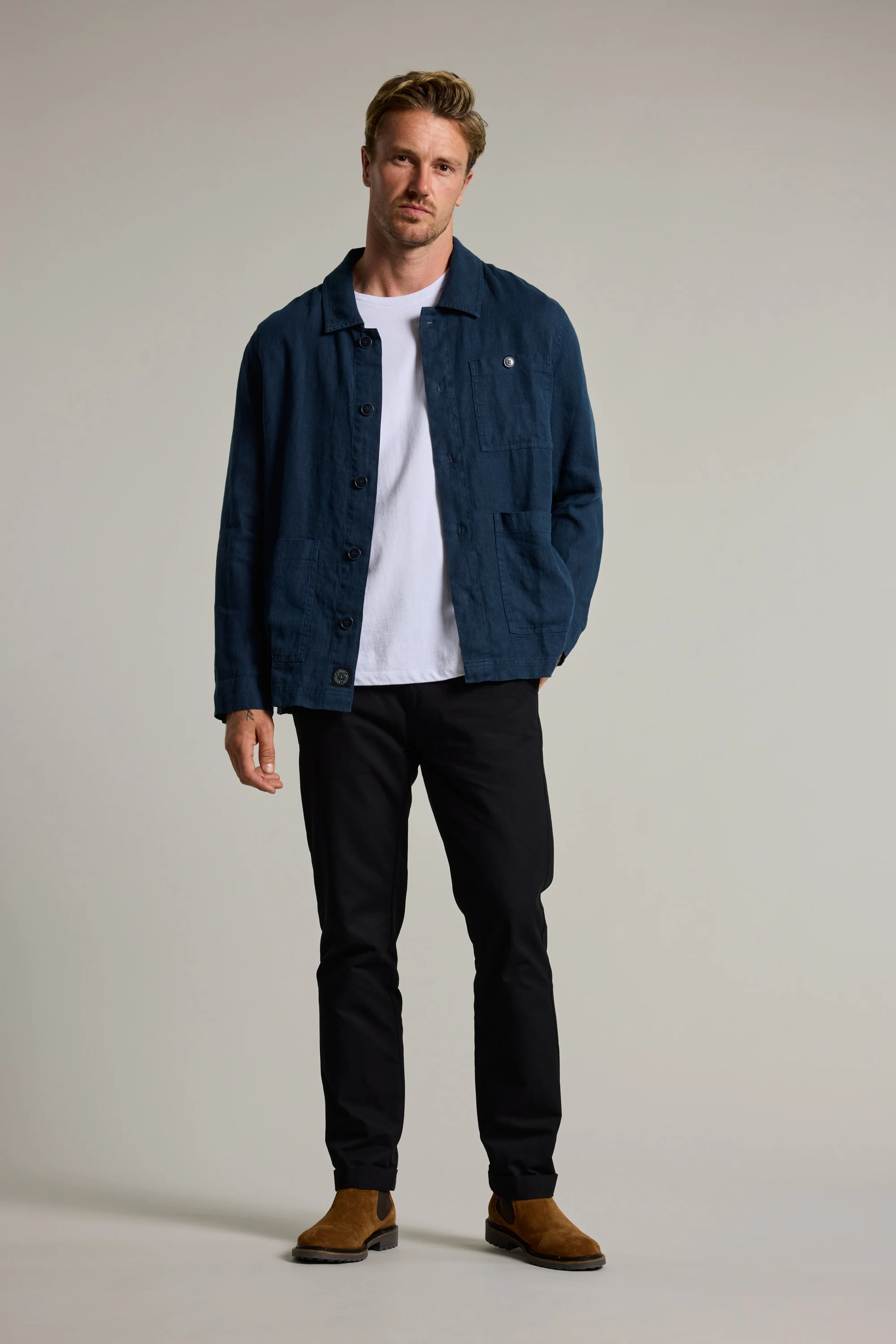 Forelle Linen Overshirt Jacket - Image 2
