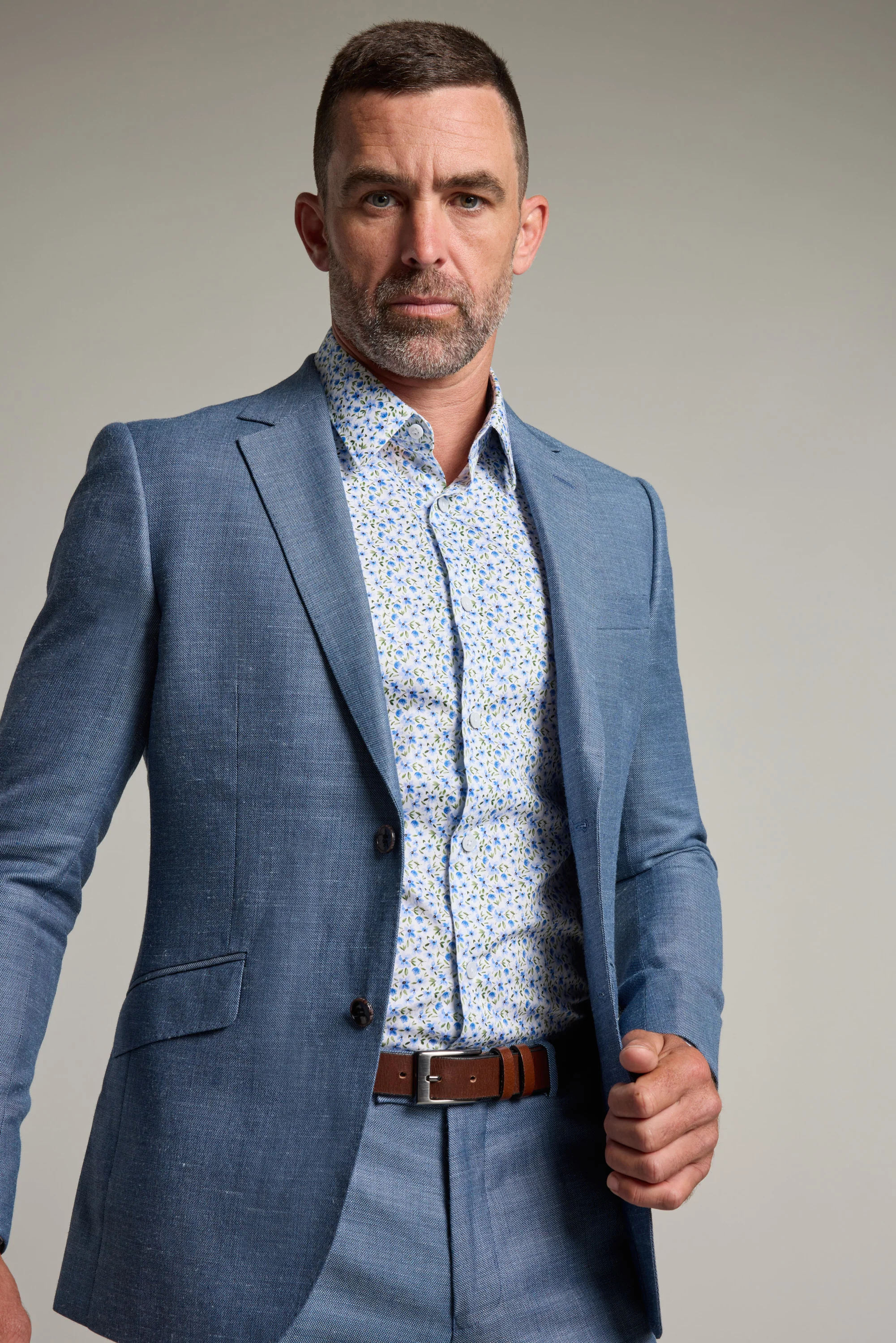 Garcia Linen Suit Jacket