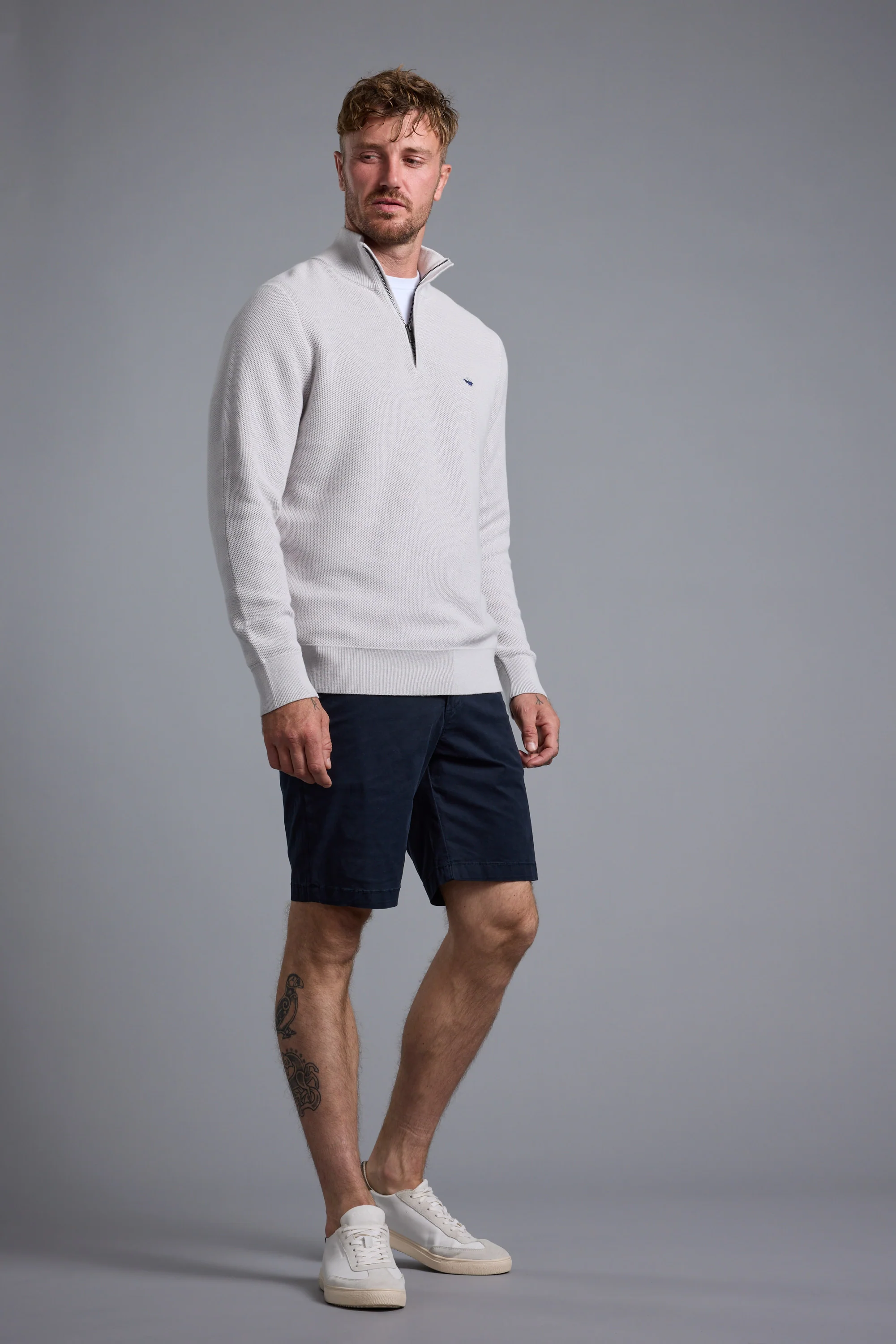 Gaston Cotton 1/4 Zip Sweater - Image 4