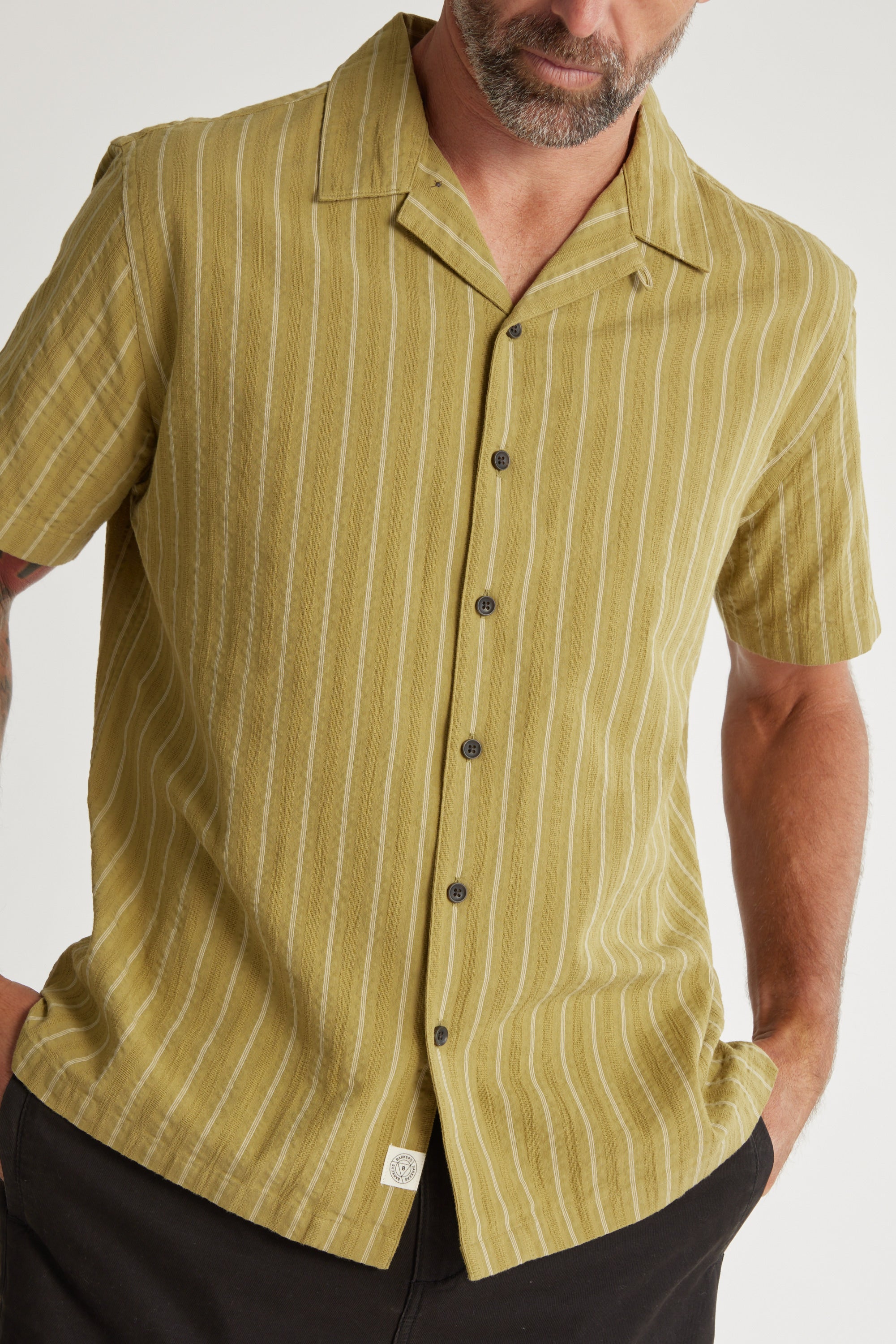 Goodwin Stripe Cuban Shirt - Image 4