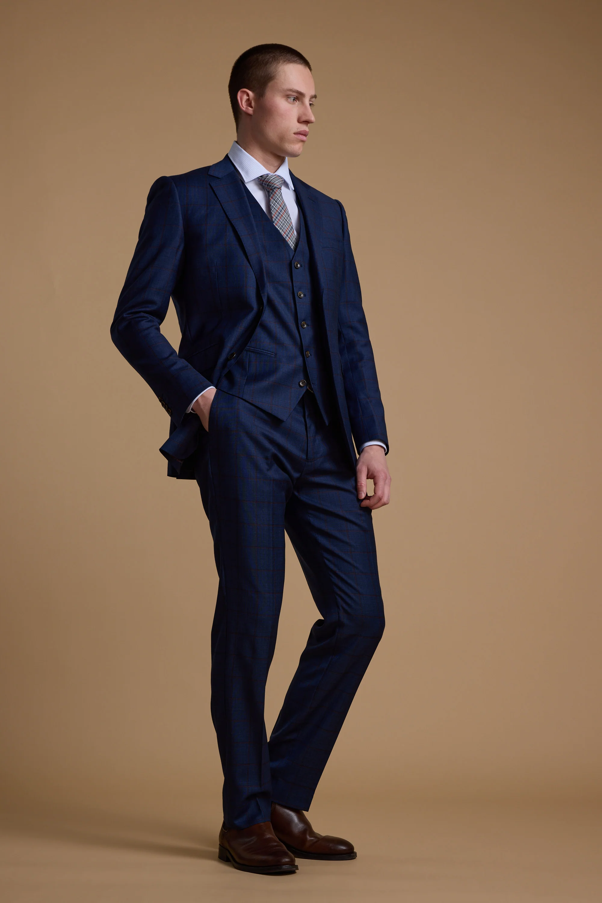 Grafton Check Suit Trouser - Image 2