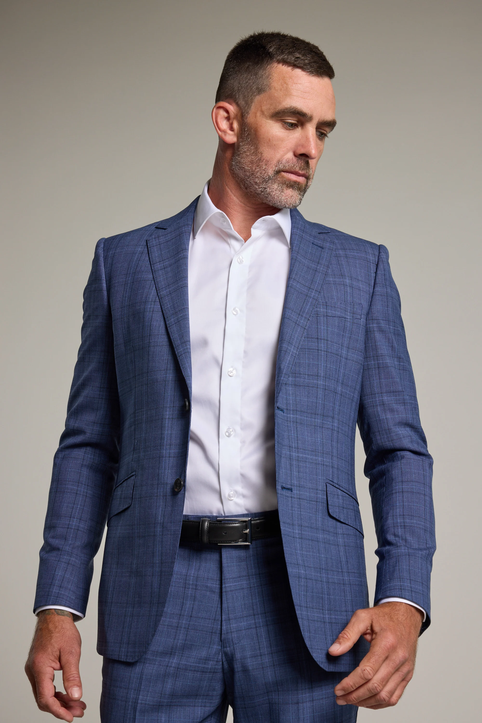 Hanson Check Suit Jacket - Image 3