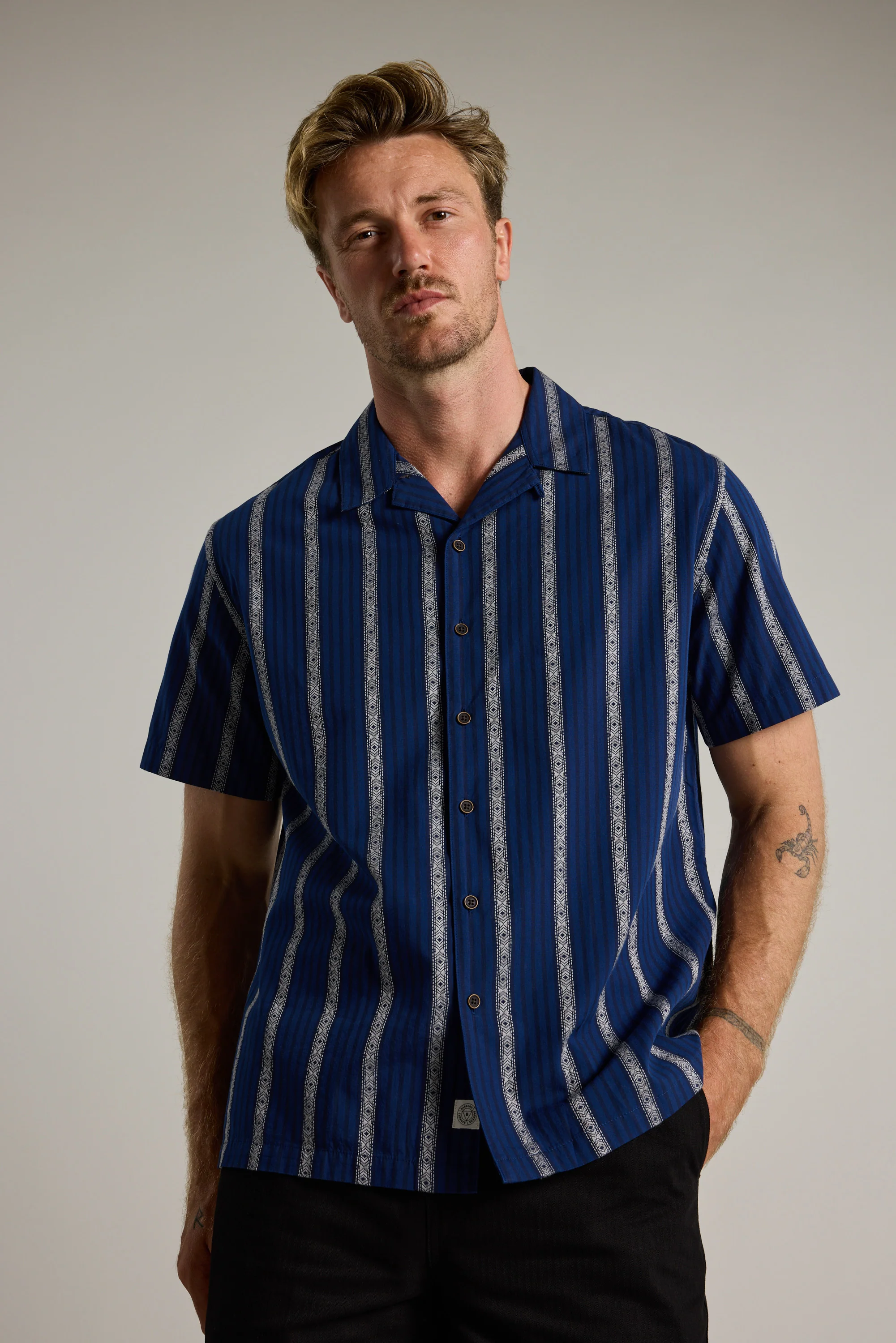 Harbour Stripe Cuban Shirt