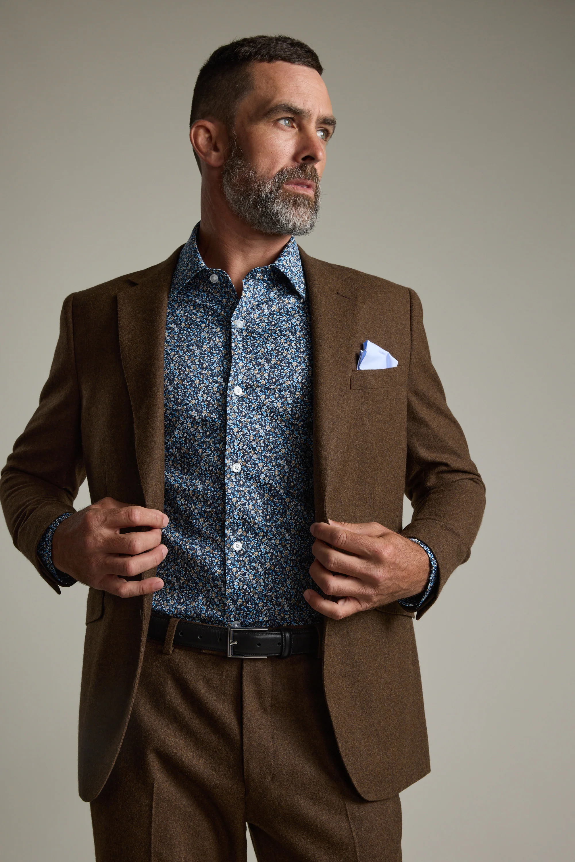 Heywood Print Business Shirt - Image 6