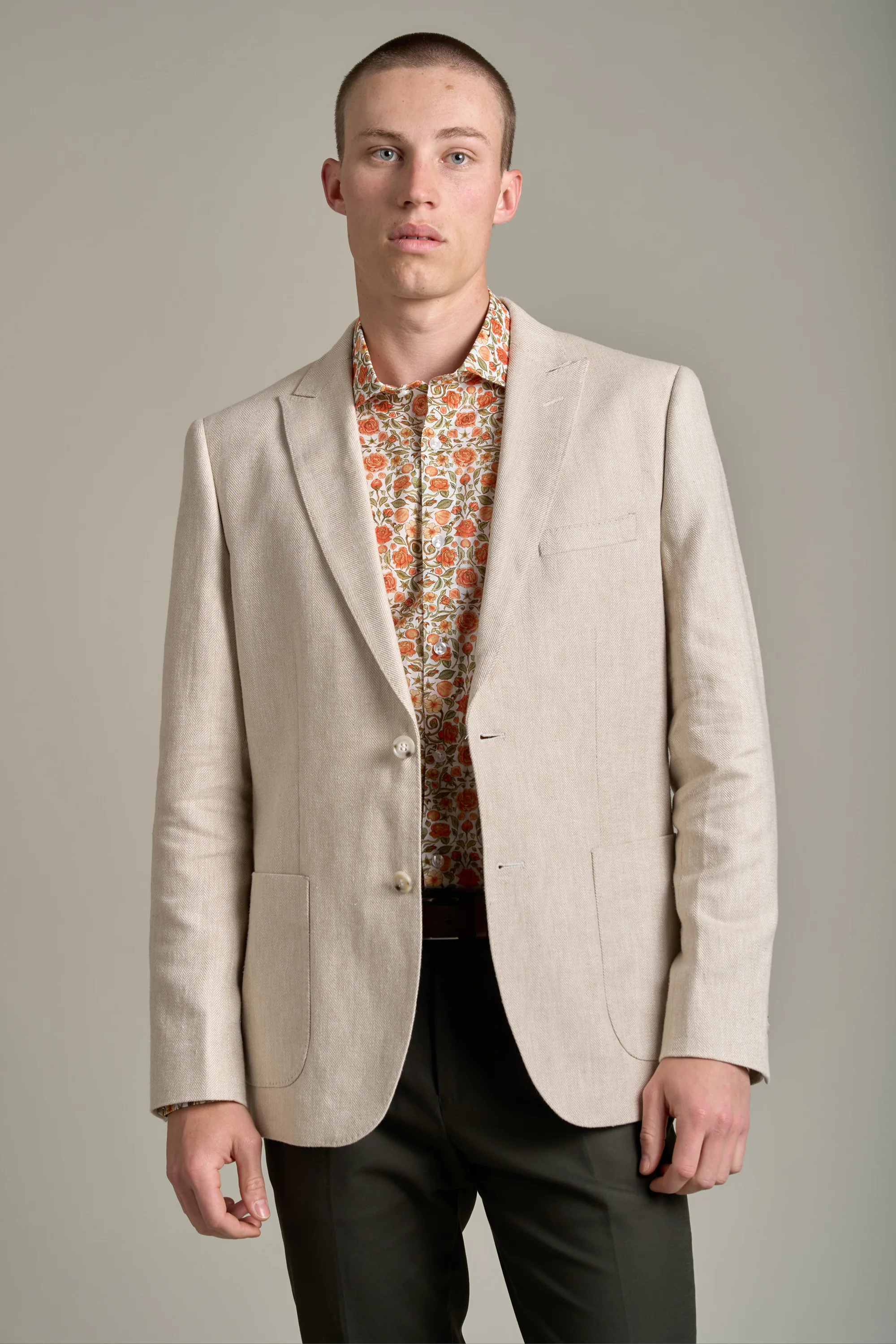 Hume Herringbone Blazer - Image 4