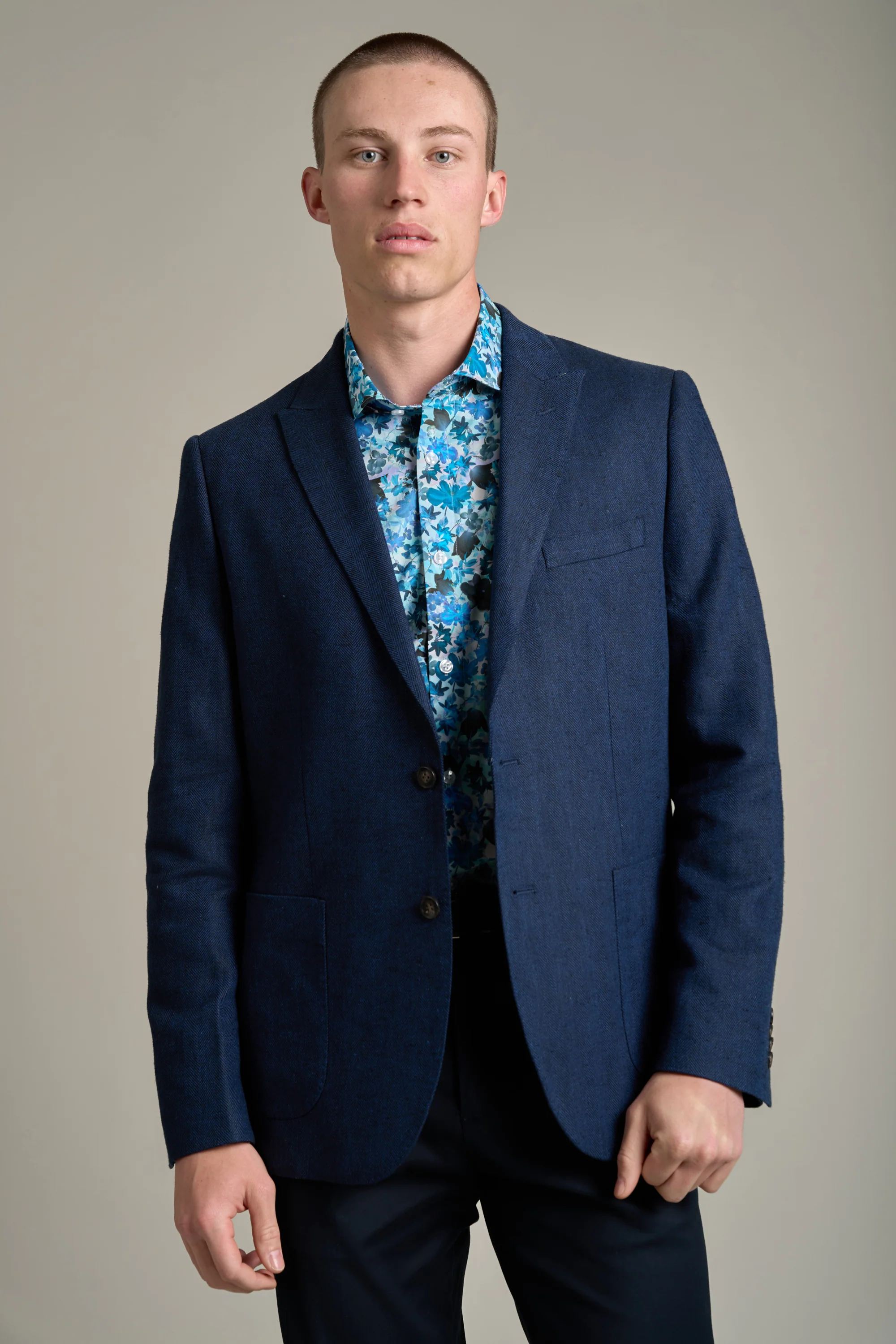 Jackman Herringbone Blazer