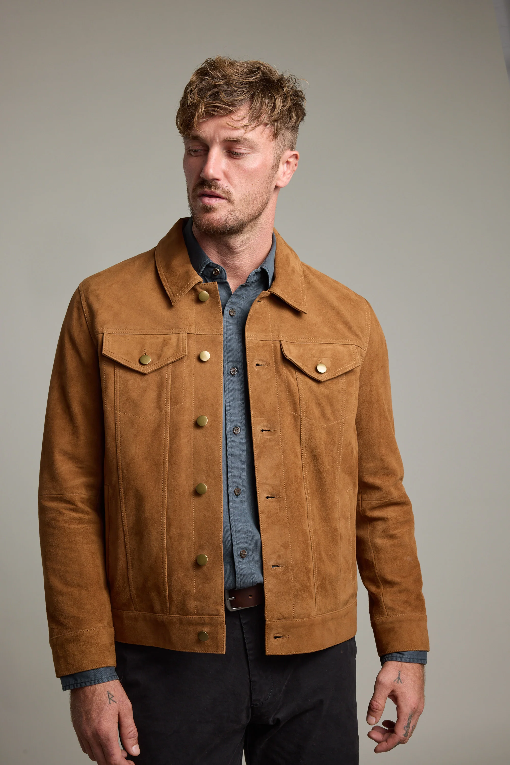 Jackson Suede Trucker - Image 4