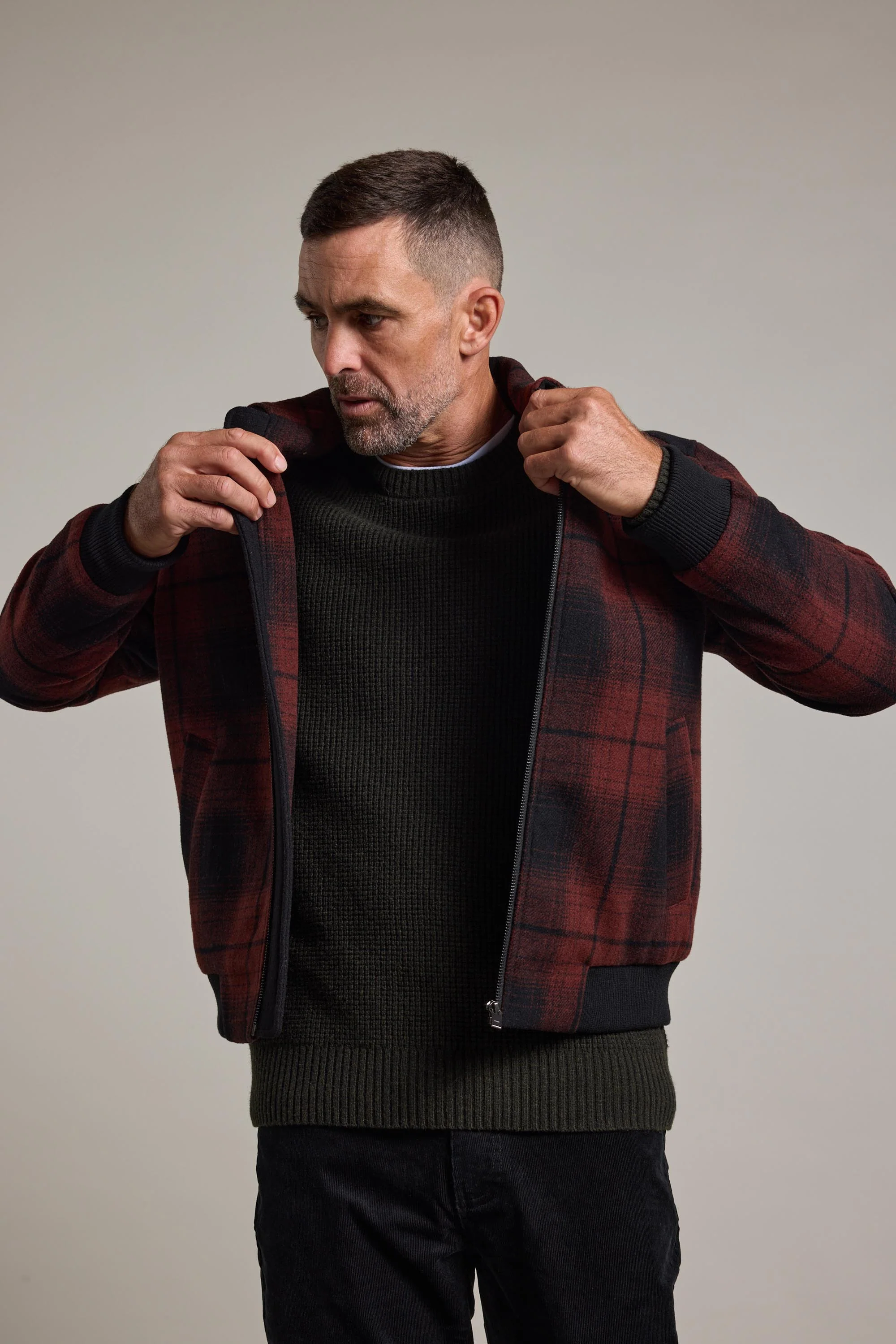 Jeffery Wool Bomber - Image 4