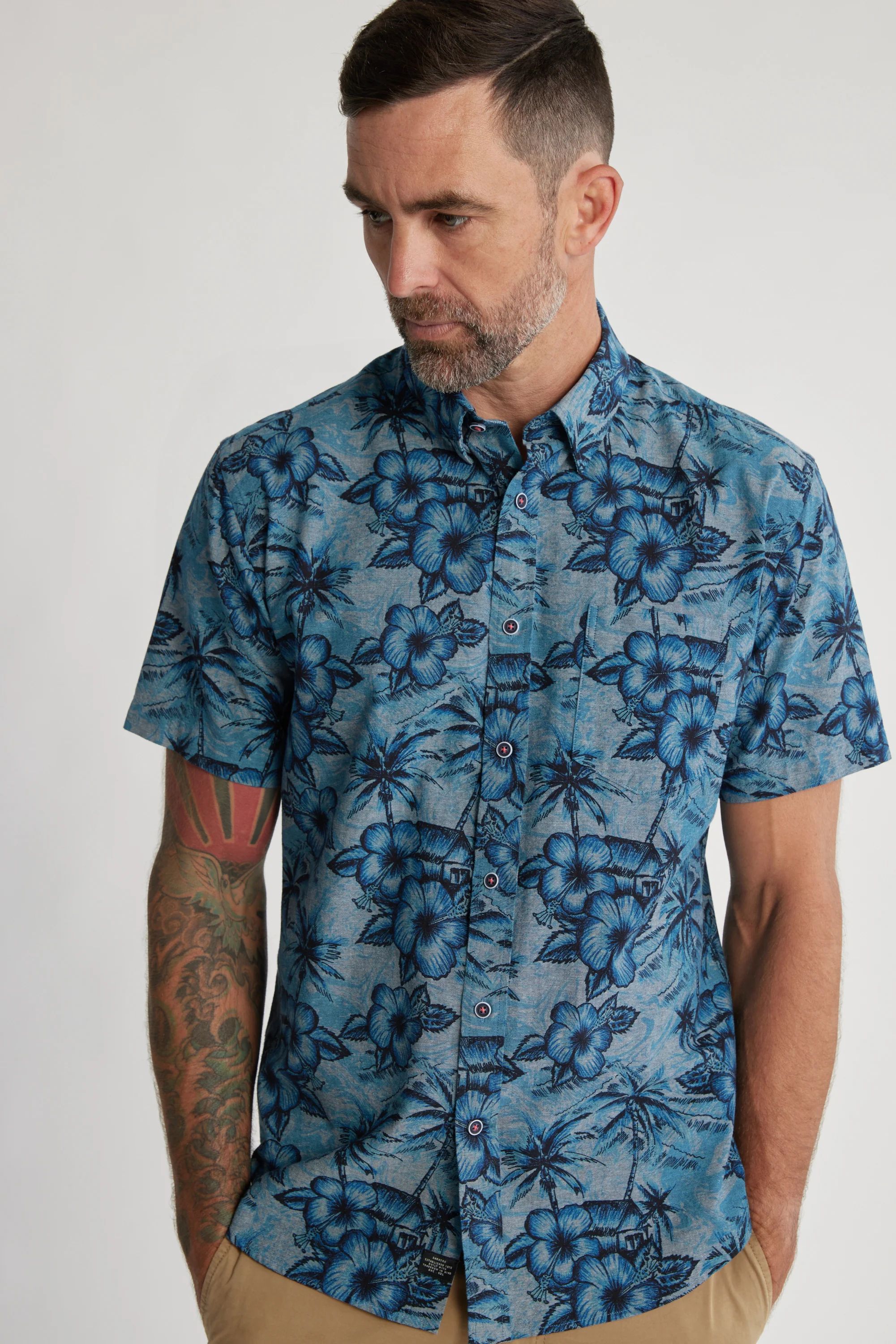 Lakewood Chambray Print Shirt