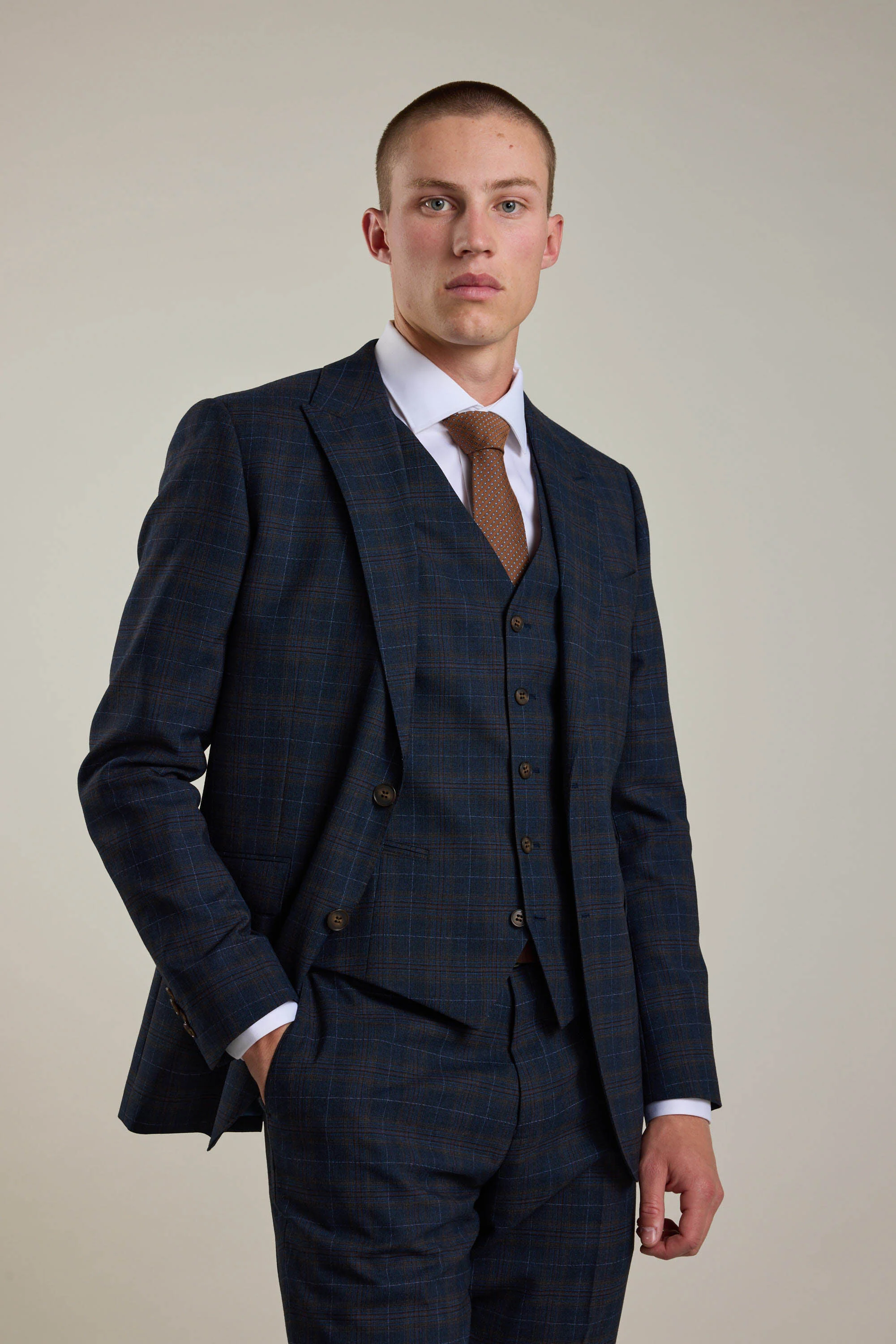 Lockhard Check Suit Jacket - Image 5