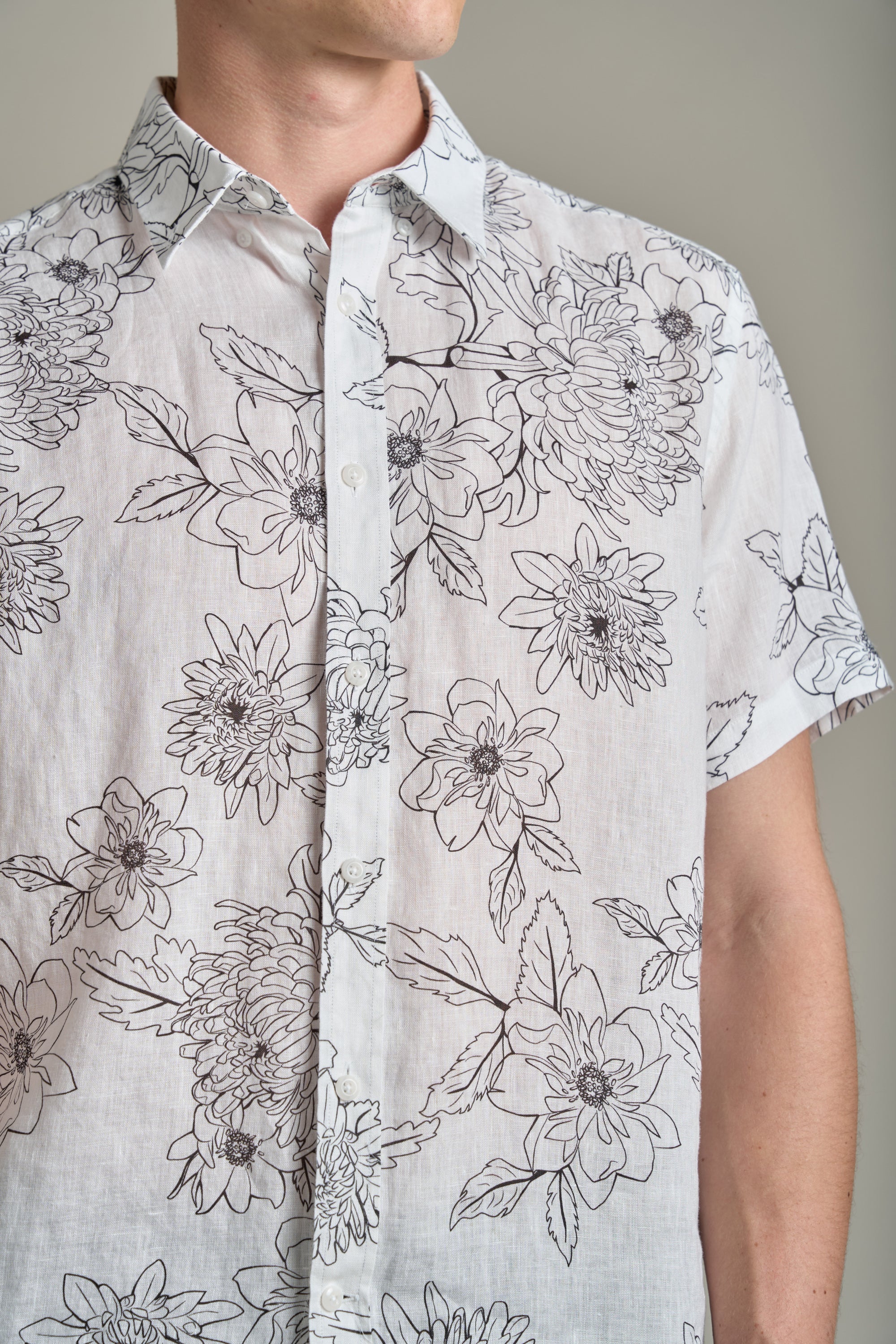 Maldon Linen Print Shirt - Image 3