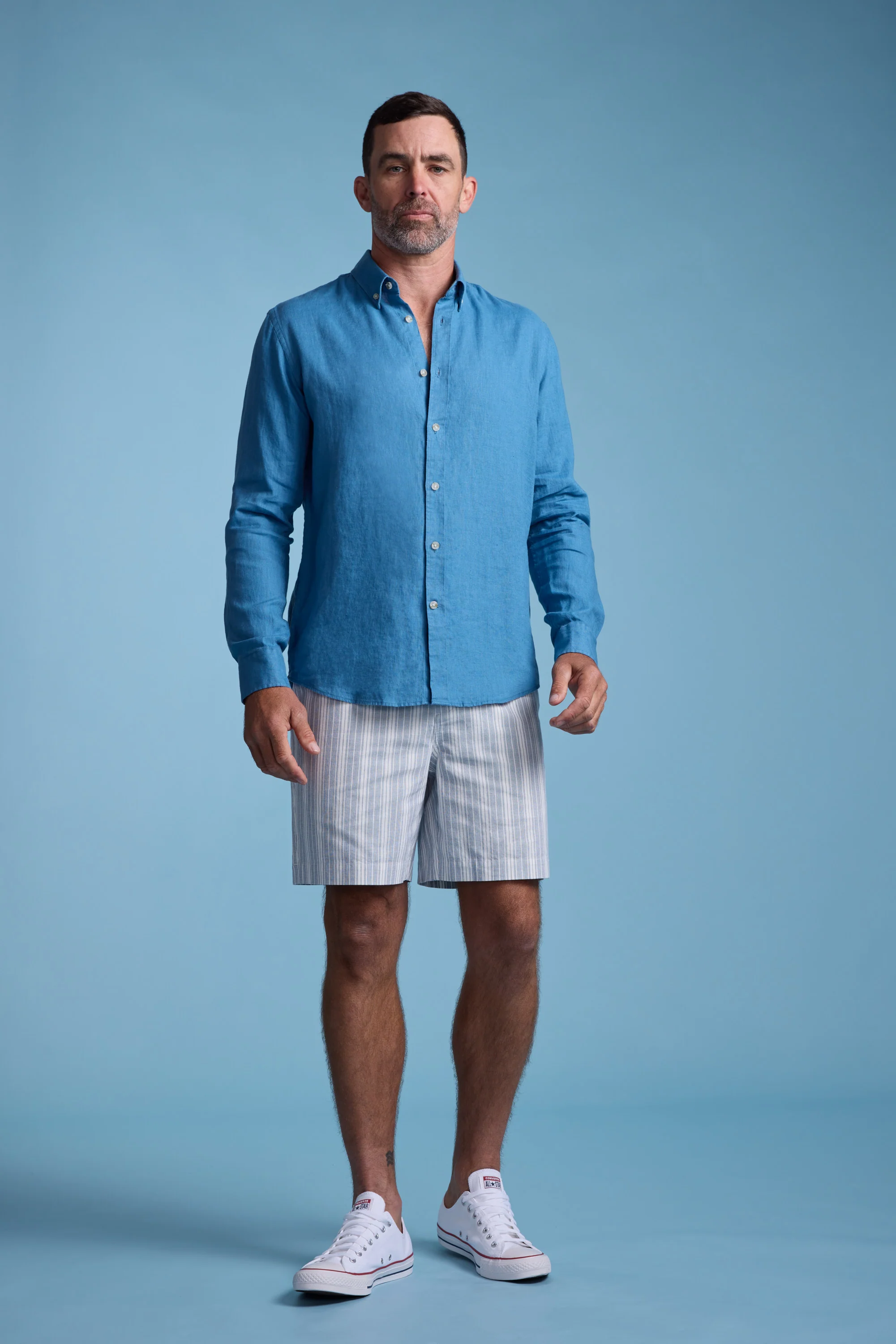 Manor Stripe Weekend Short - Image 5