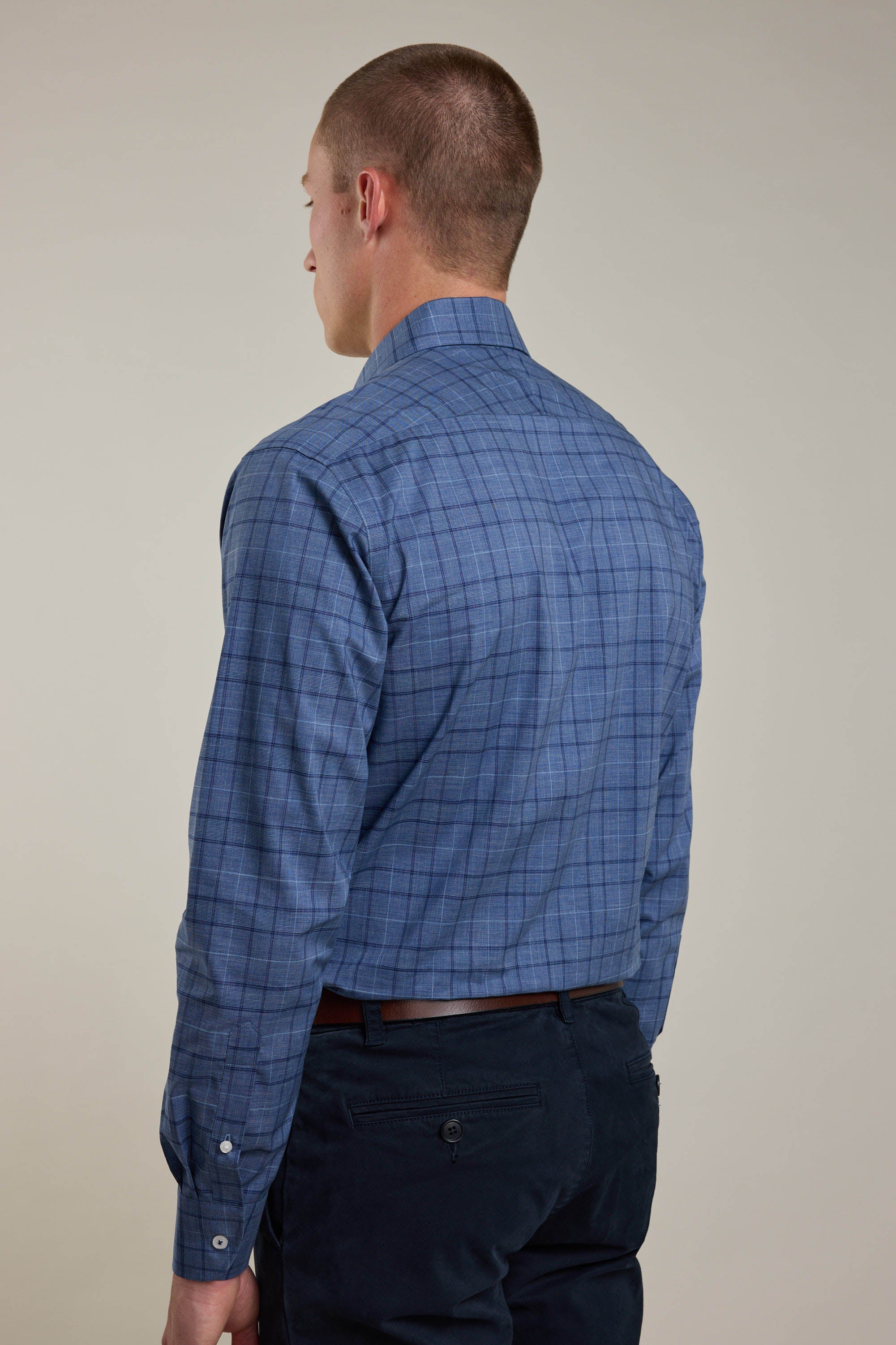 Marr Check Business Shirt - Image 6