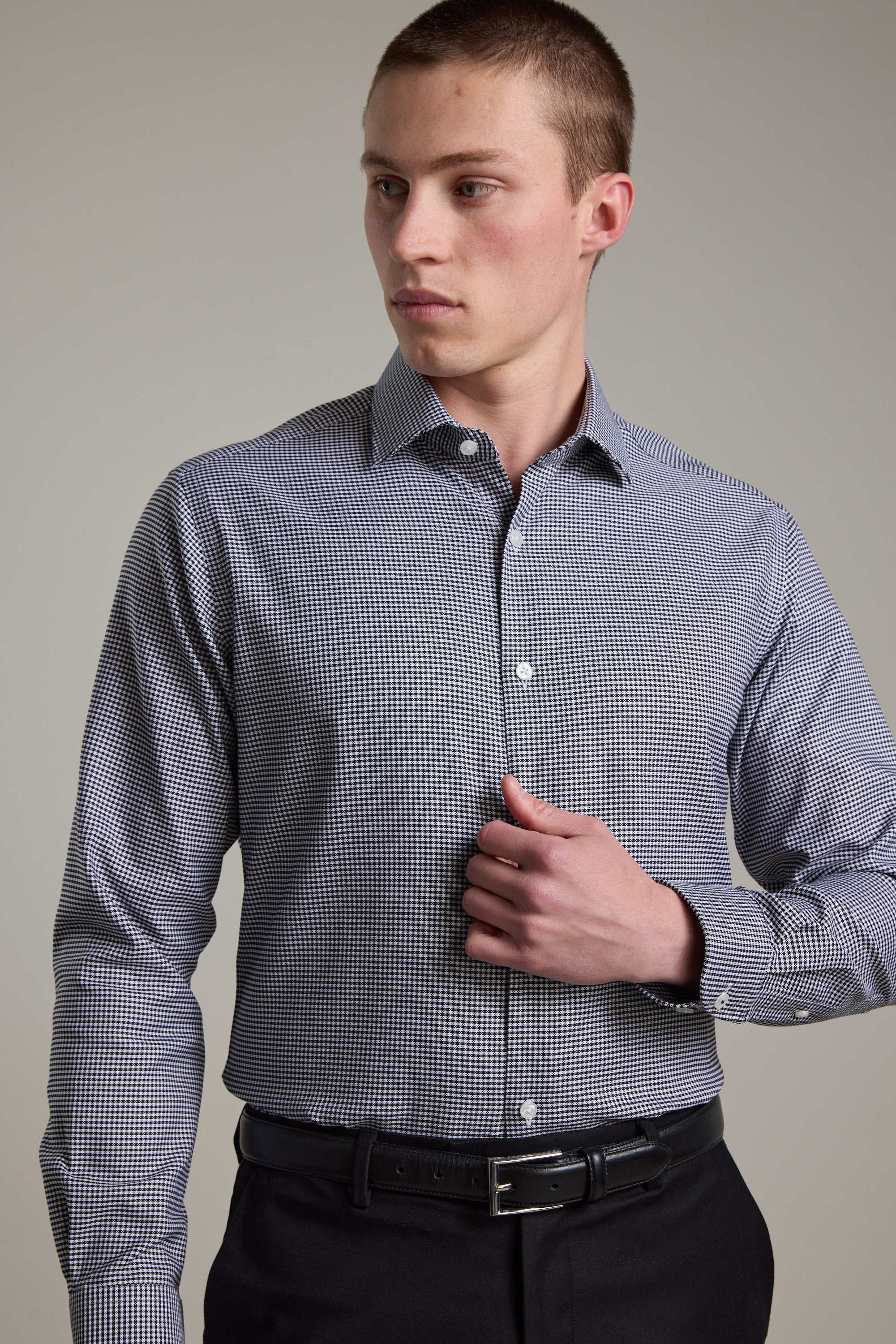 Mitchel Check Business Shirt - Image 3