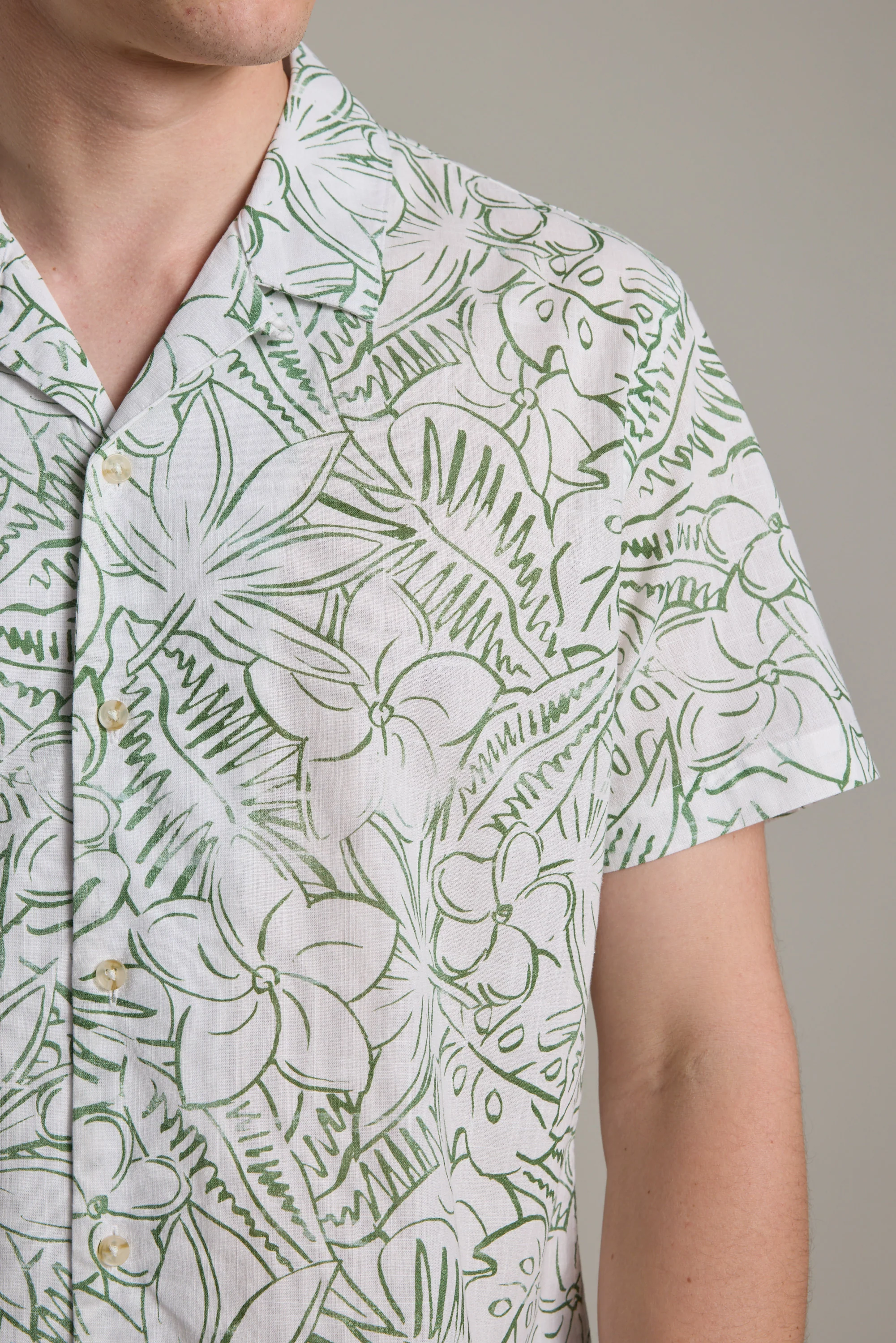 Myrtle Print Cuban Shirt - Image 2