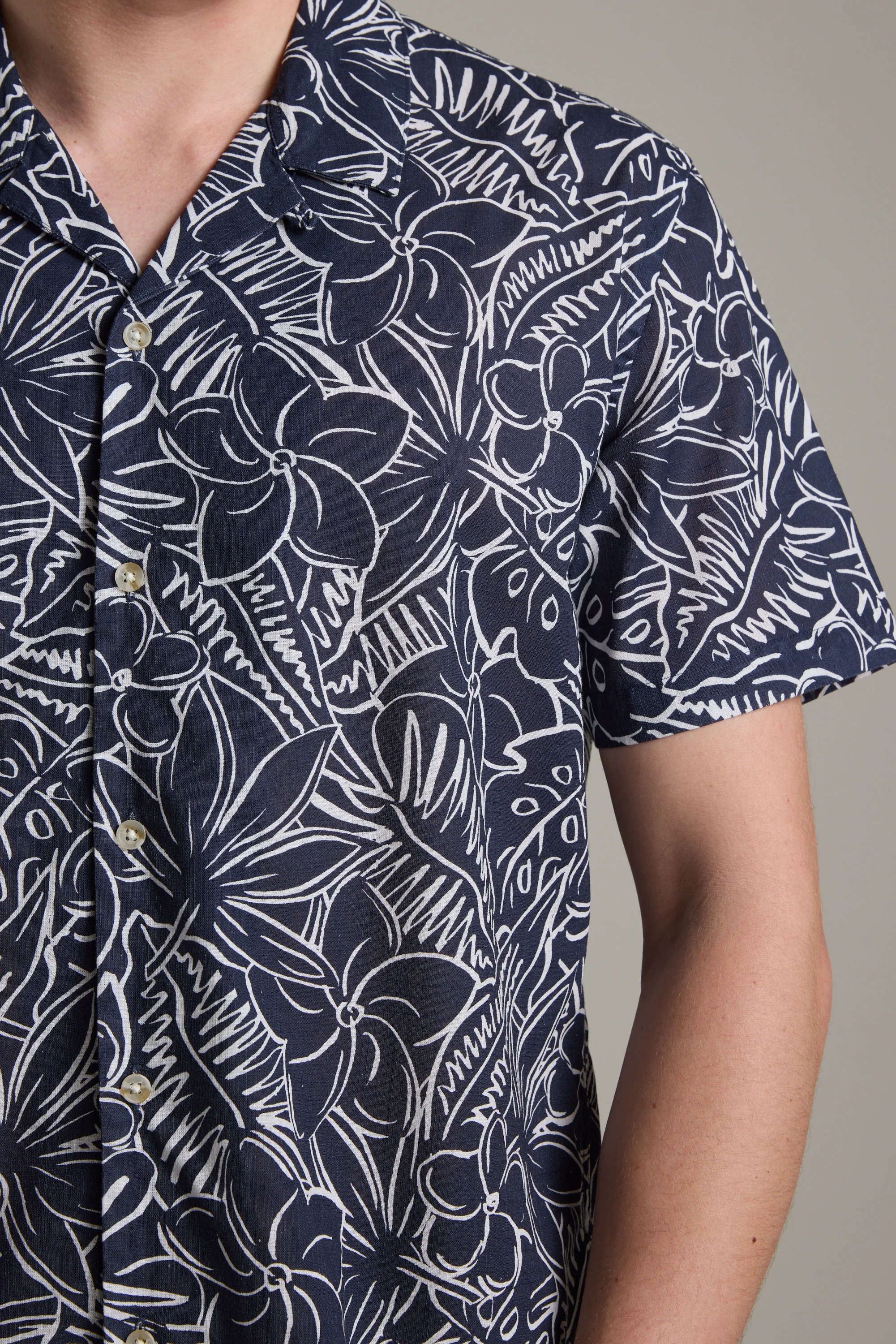 Myrtle Print Cuban Shirt - Image 4