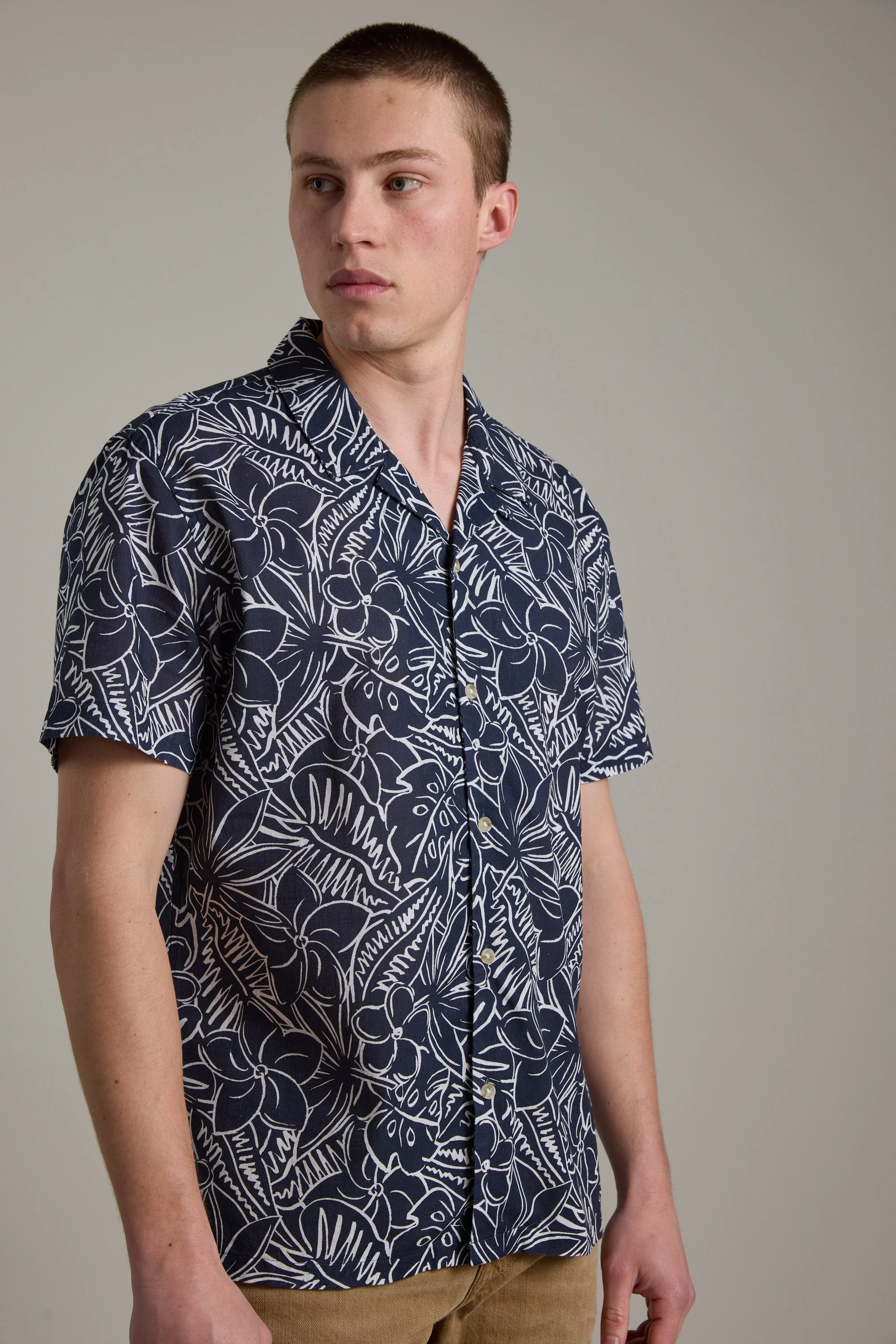 Myrtle Print Cuban Shirt - Image 5