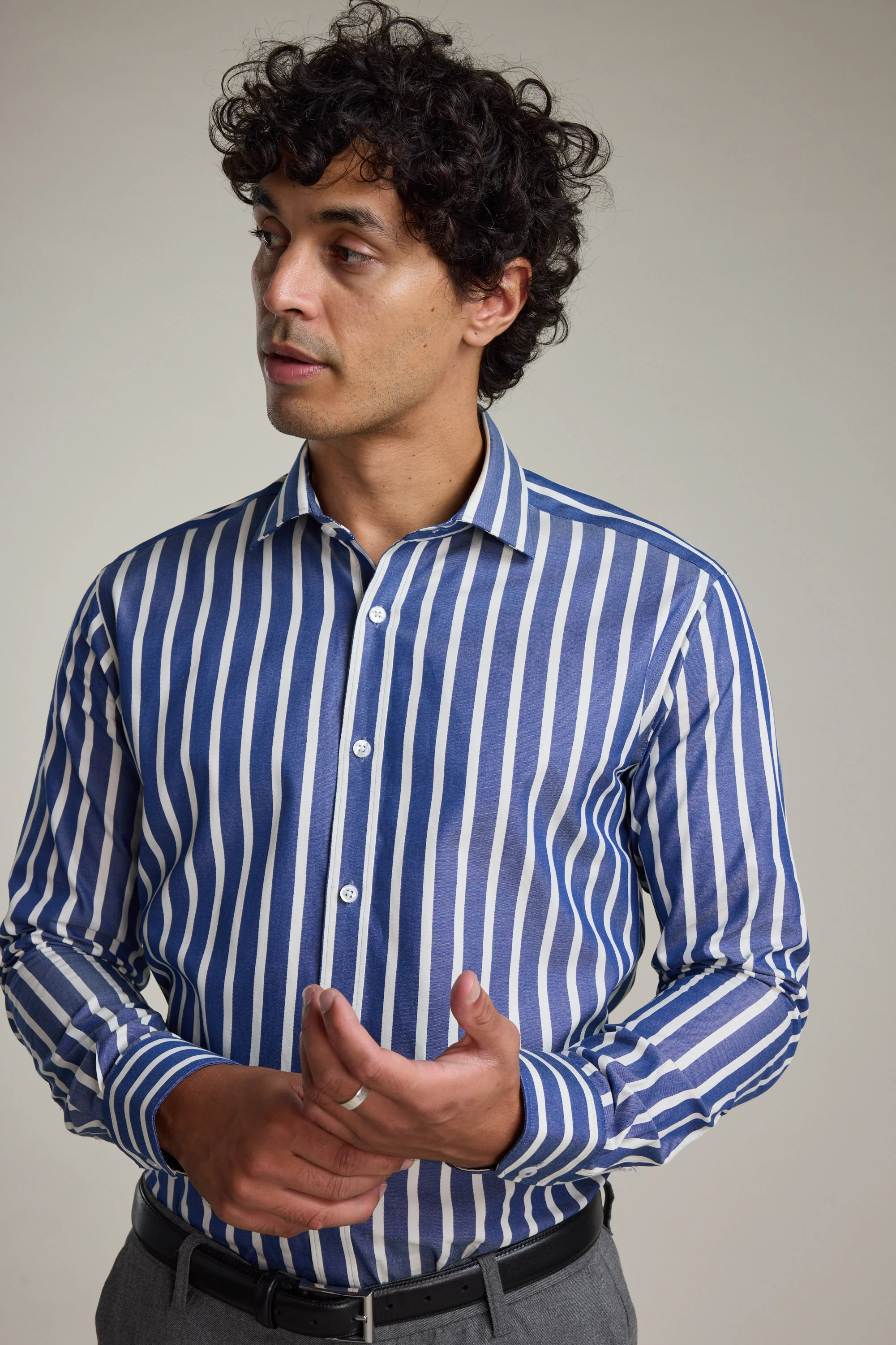 Nandas Stripe Business Shirt - Image 2